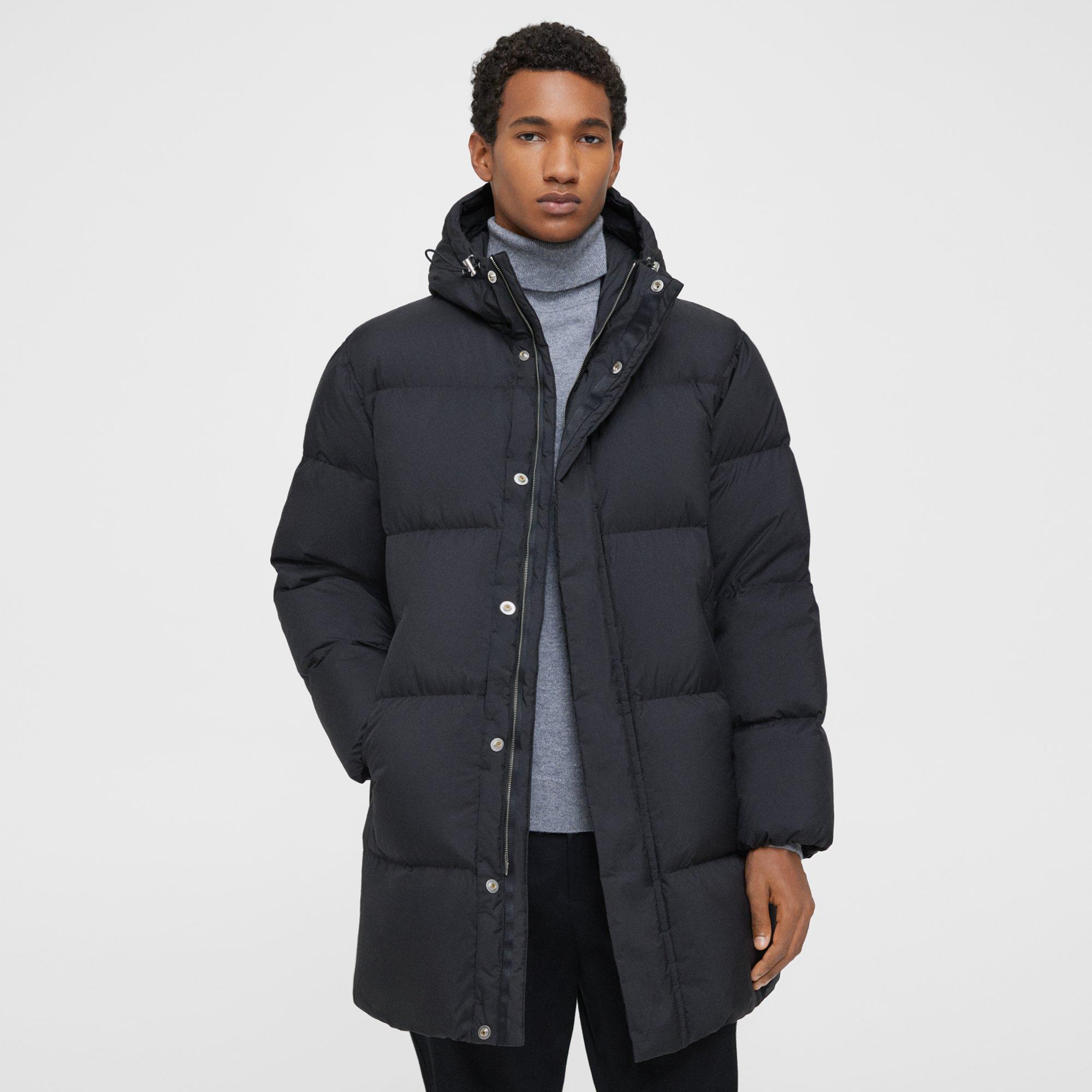 Declan Puffer Coat in Water-Resistant Nylon