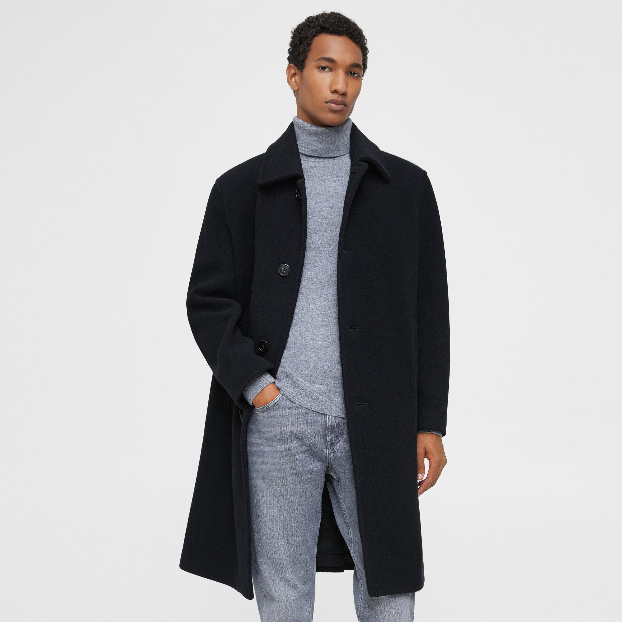 Randall Car Coat in Brushed Wool