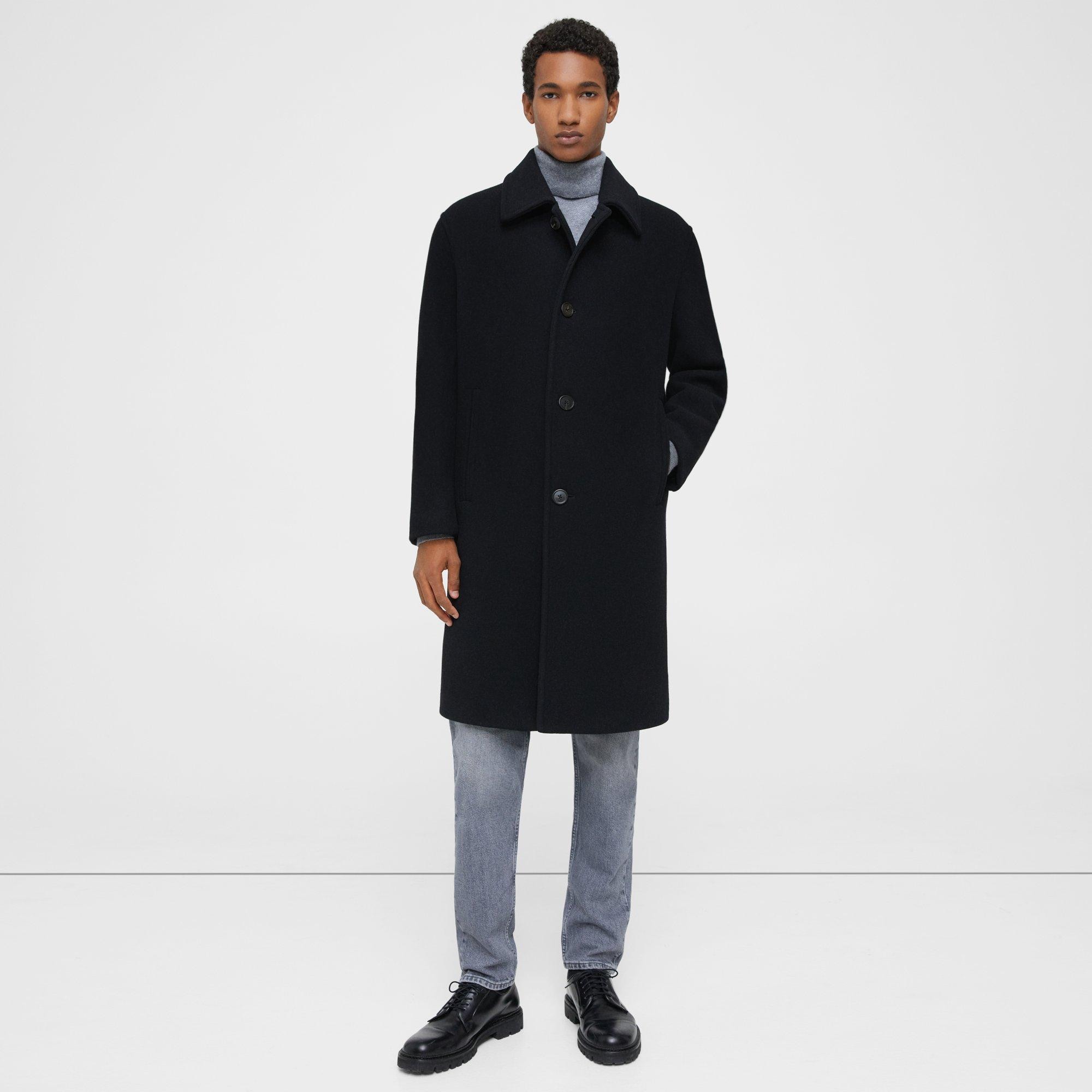 Randall Car Coat in Brushed Wool