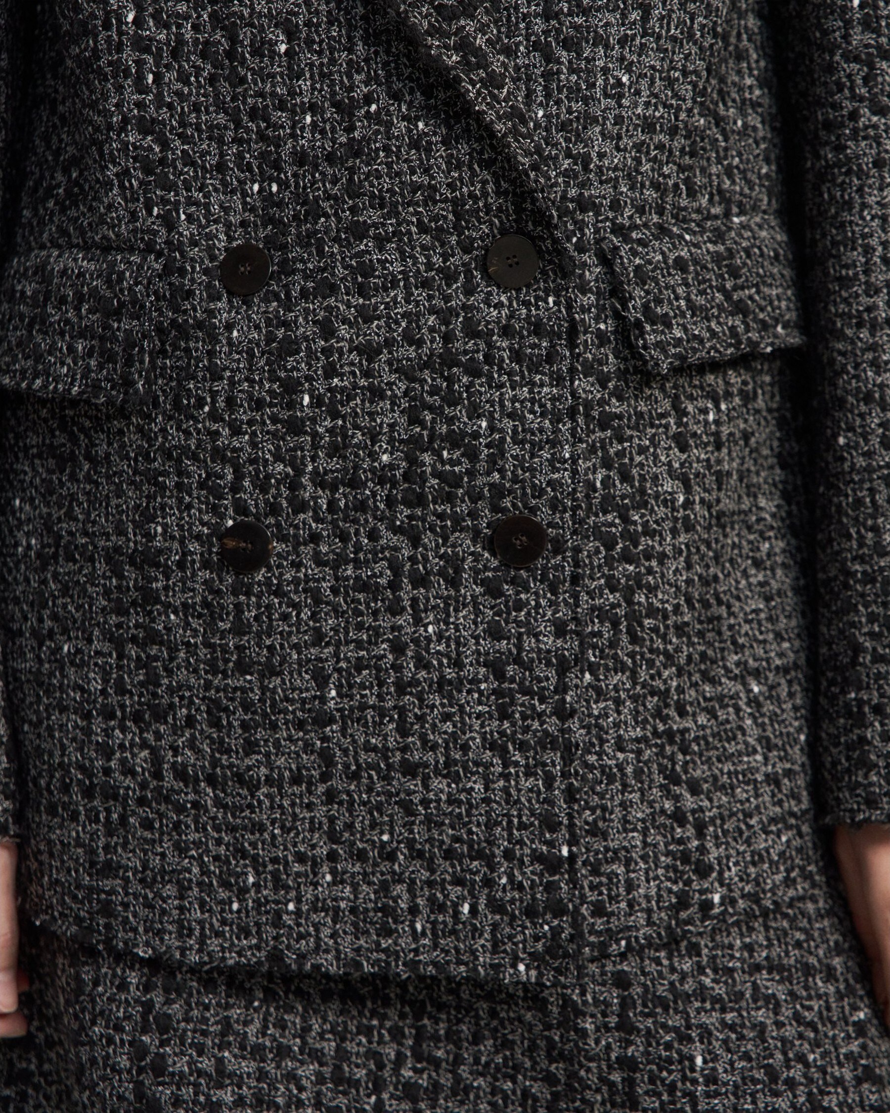 Piazza Blazer in Wool-Blend Tweed
