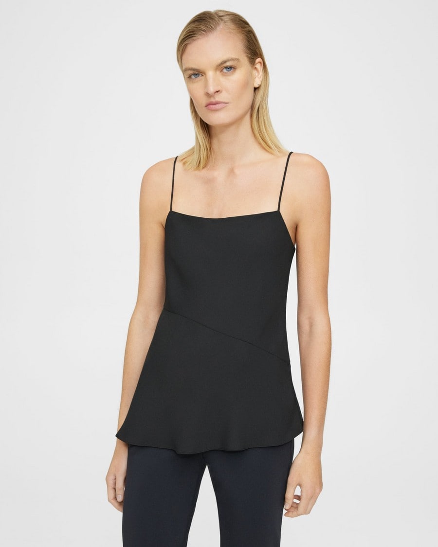Draped Camisole in Recycled Georgette