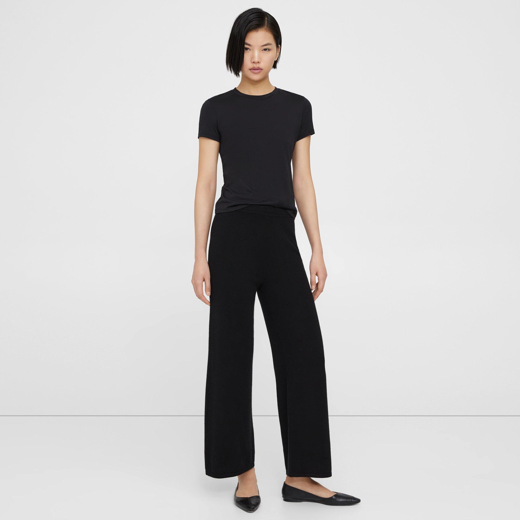 Cashmere Flared Wide-Leg Pant | Theory