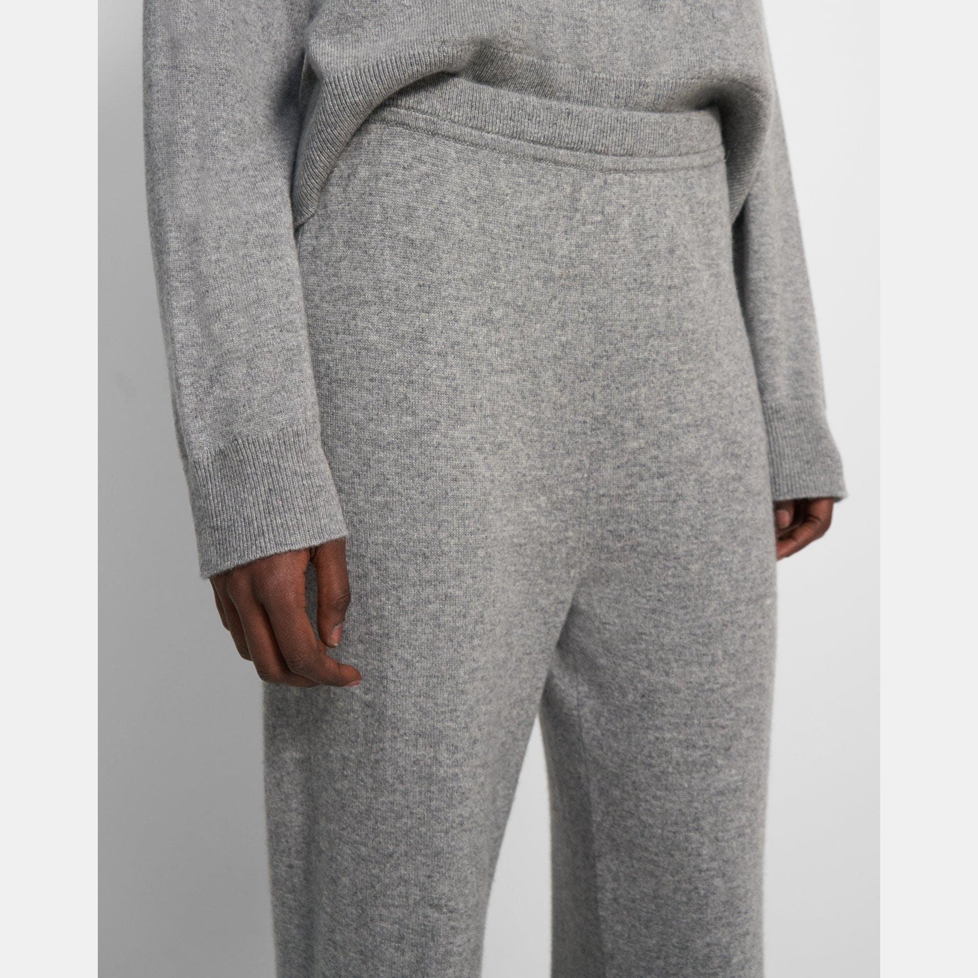 Ausgestellte Hose mit weitem Bein aus Kaschmir