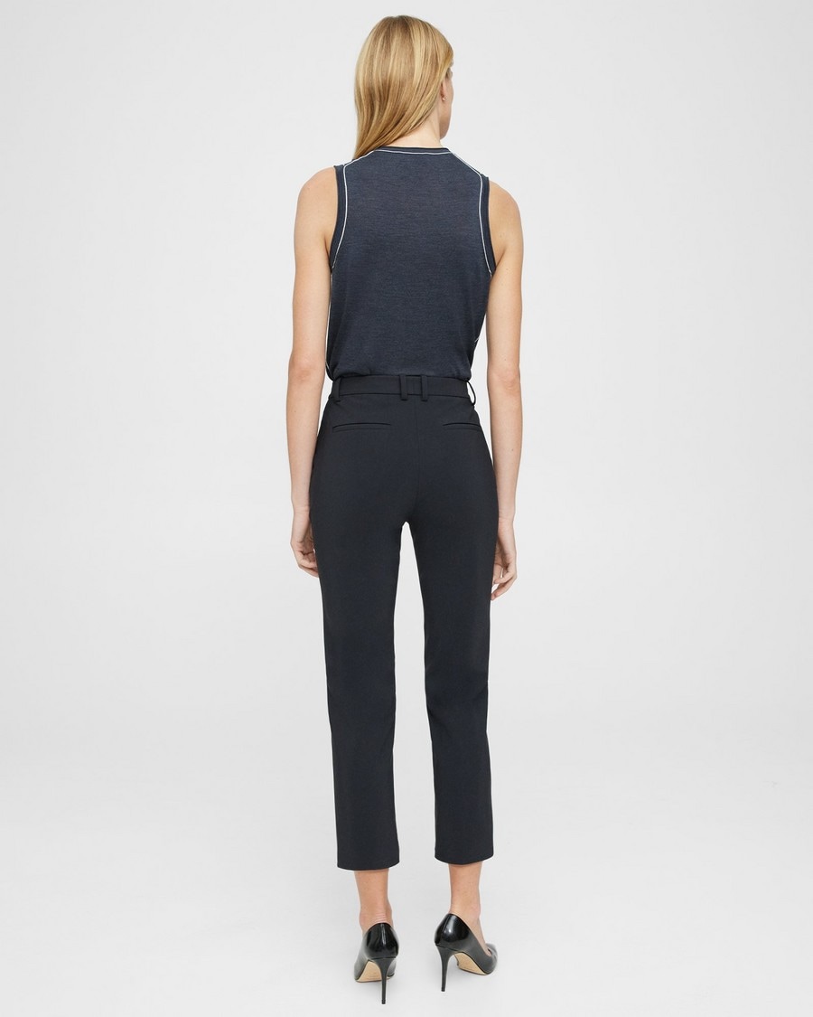 Cropped High-Waist Pant in Precision Ponte