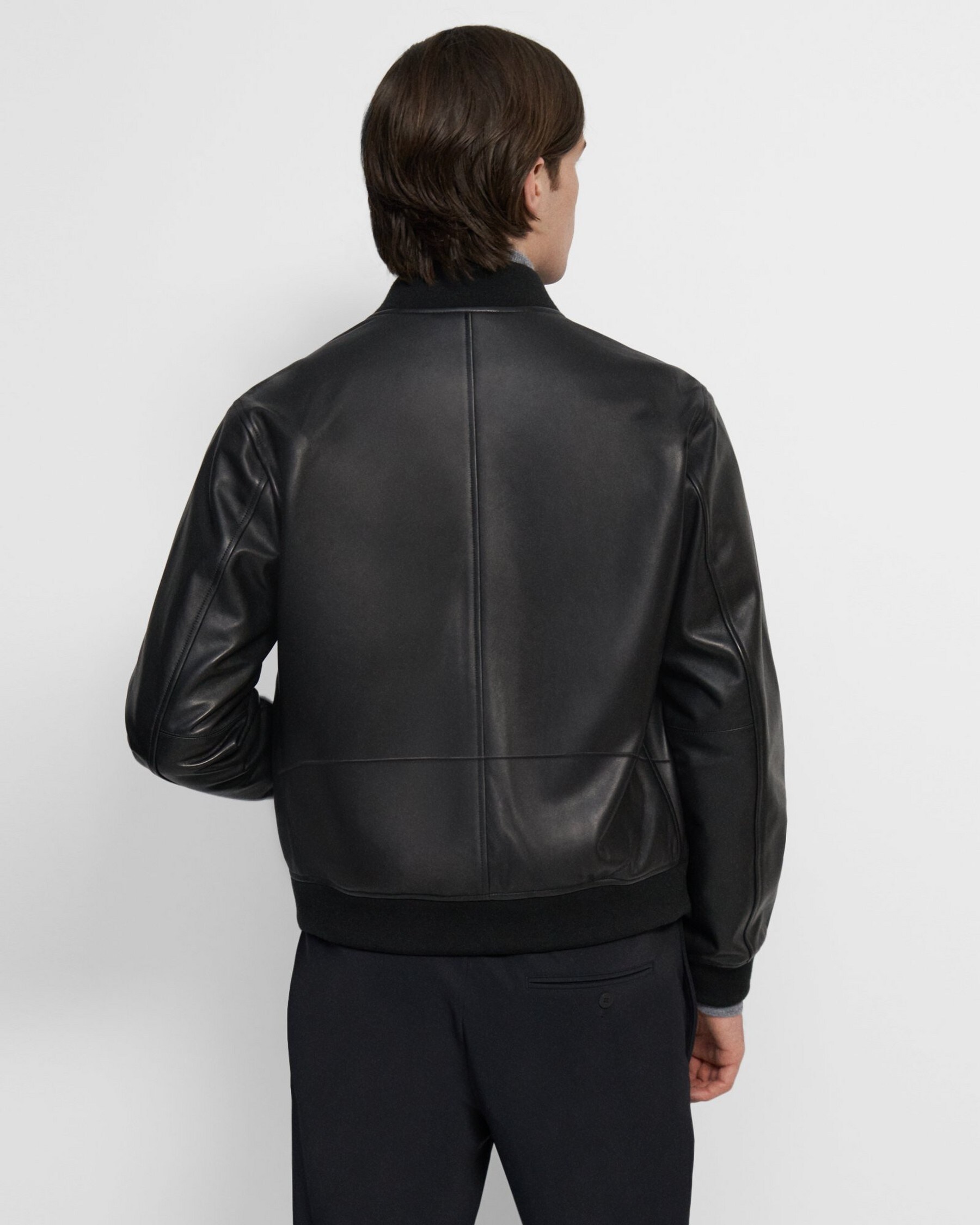 Varsity Jacket in Leather