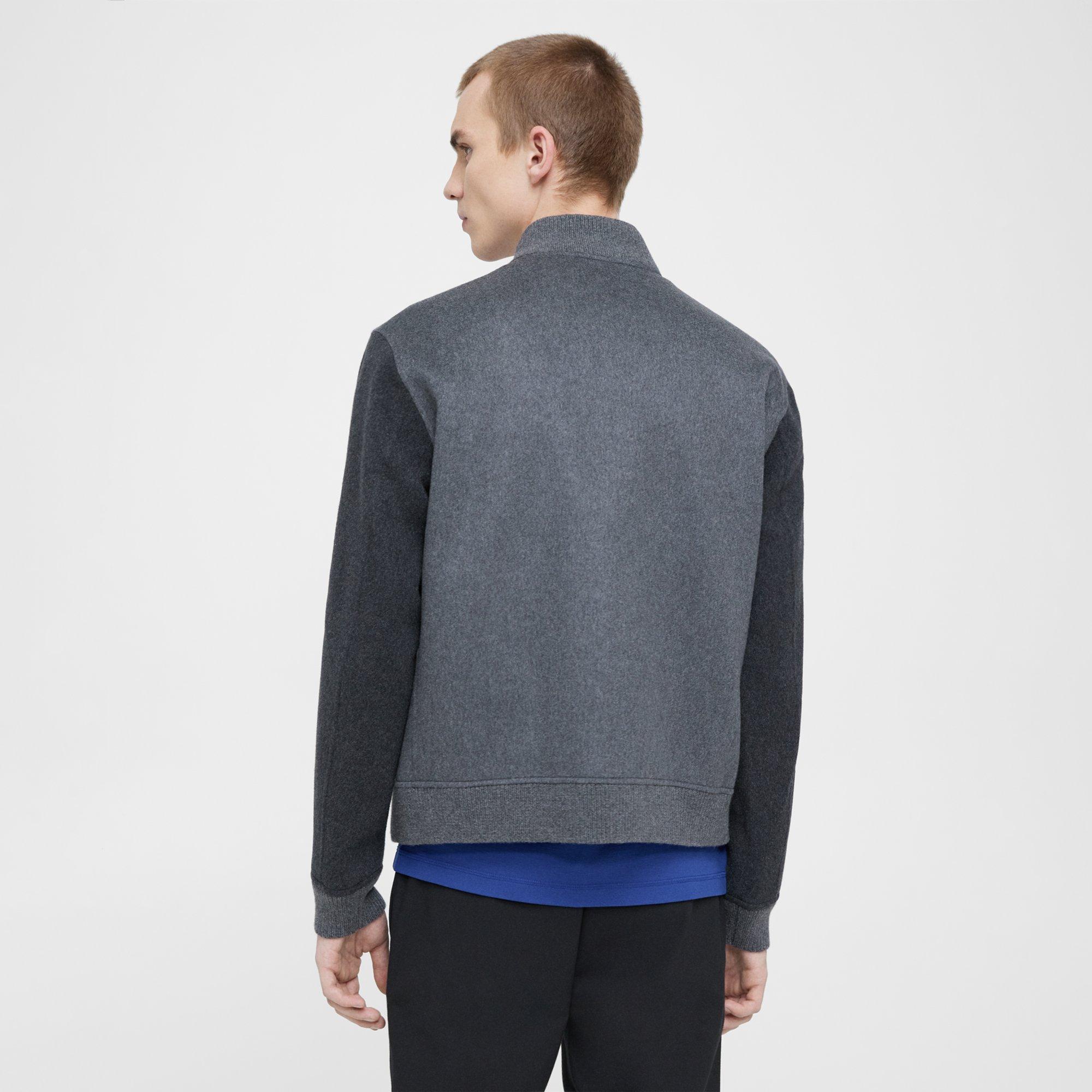 Varsity Jacket in Double-Face Wool-Cashmere