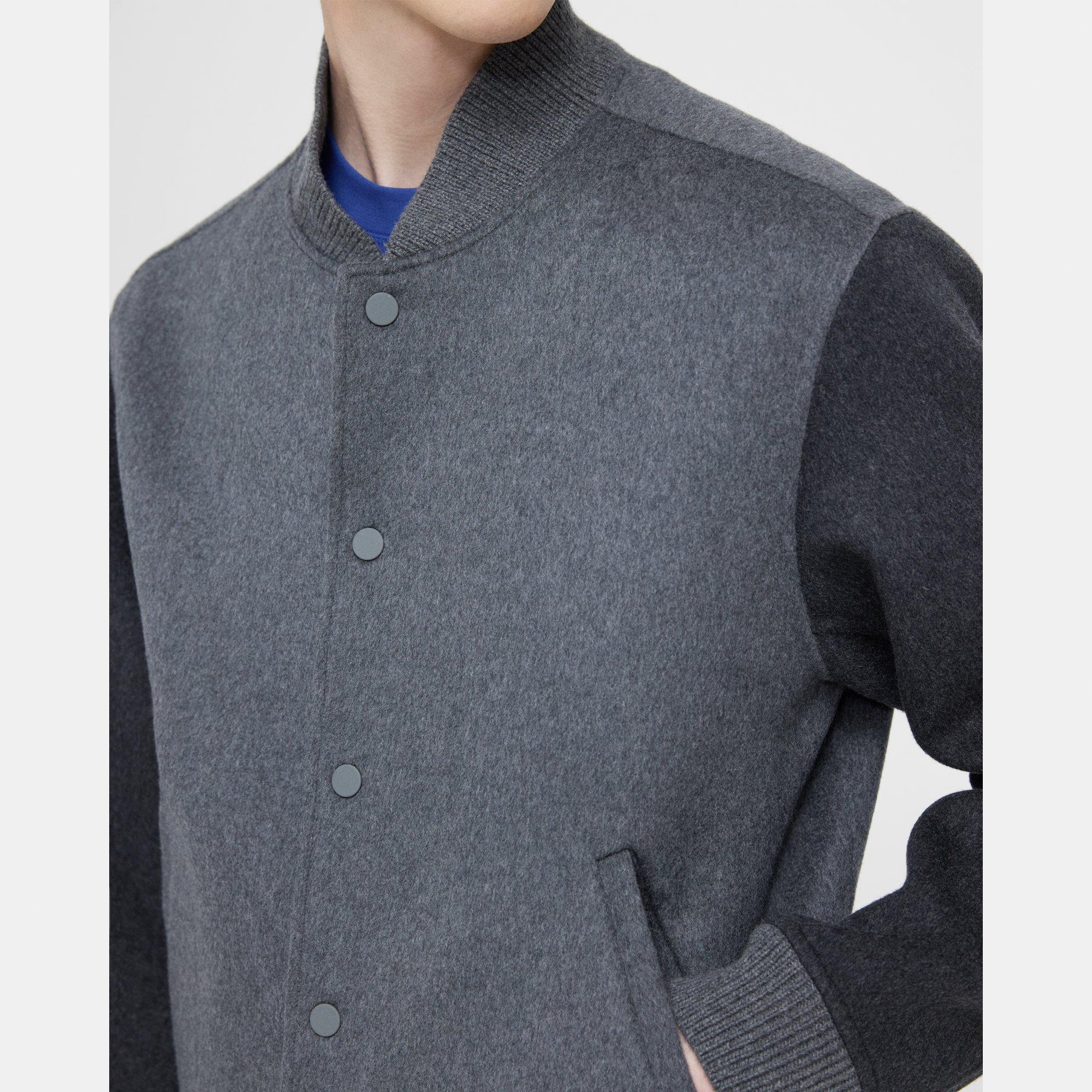 Varsity Jacket in Double-Face Wool-Cashmere