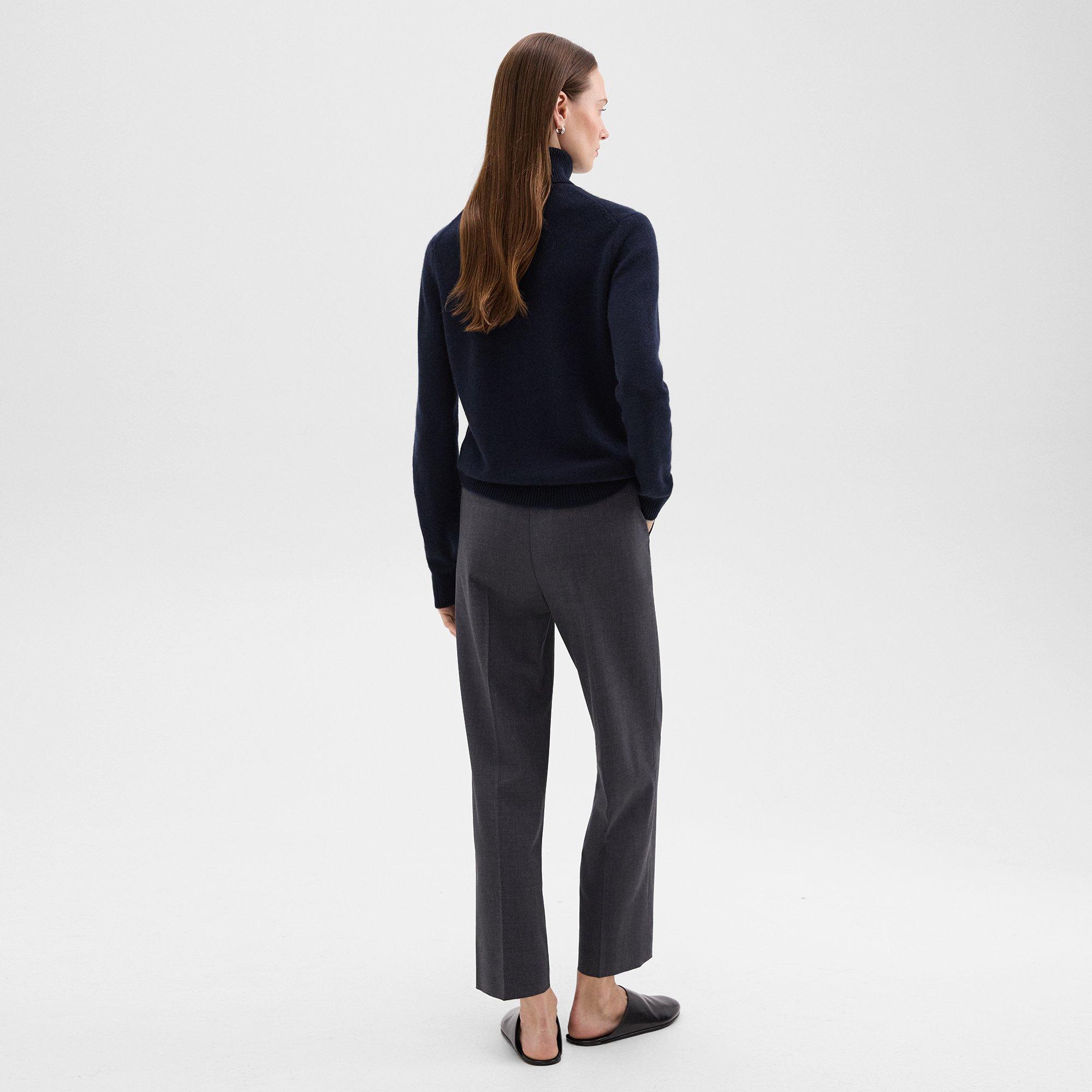High-Waist Straight-Leg Pant in Good Wool