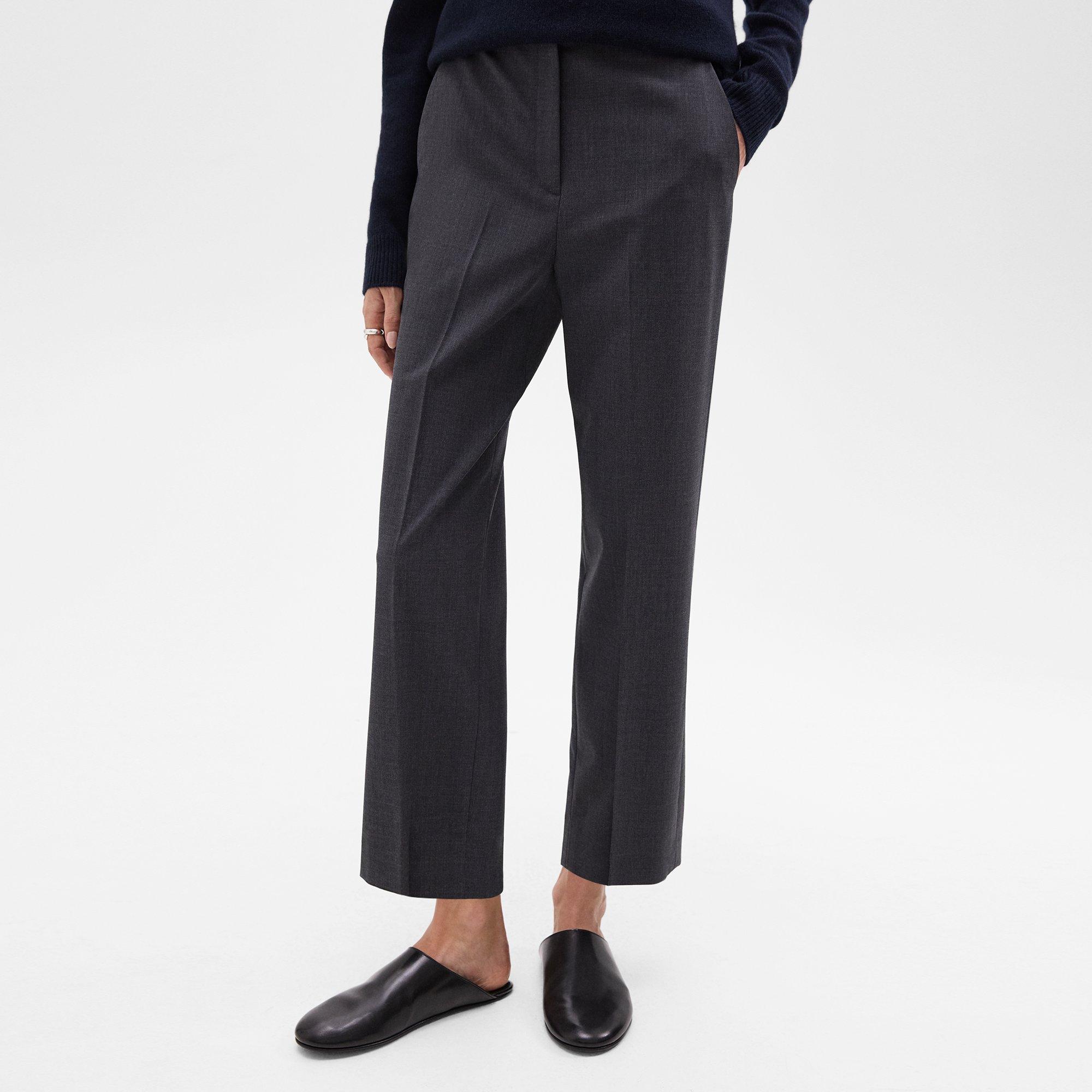 High-Waist Straight-Leg Pant in Good Wool