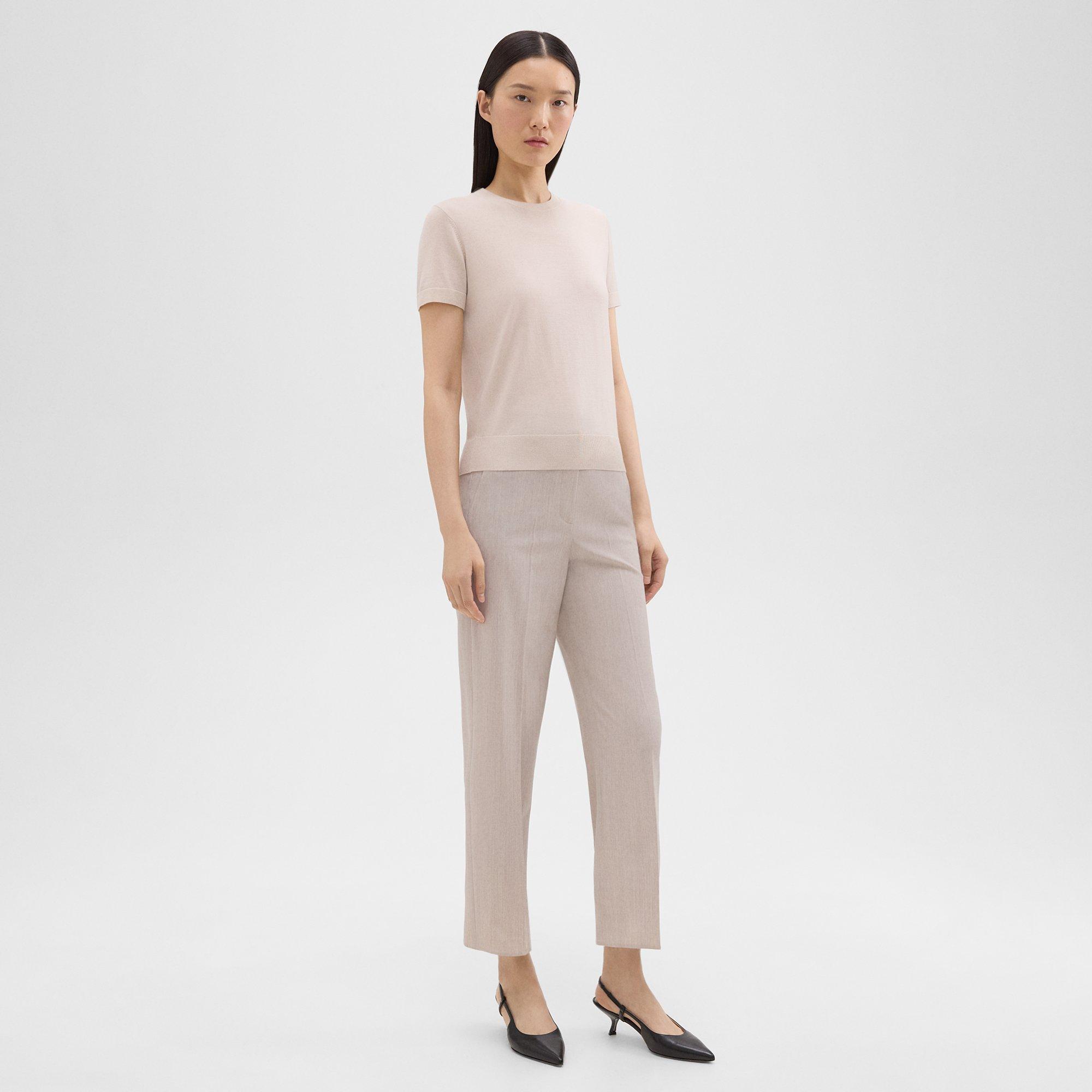 High-Waist Straight-Leg Pant in Good Wool