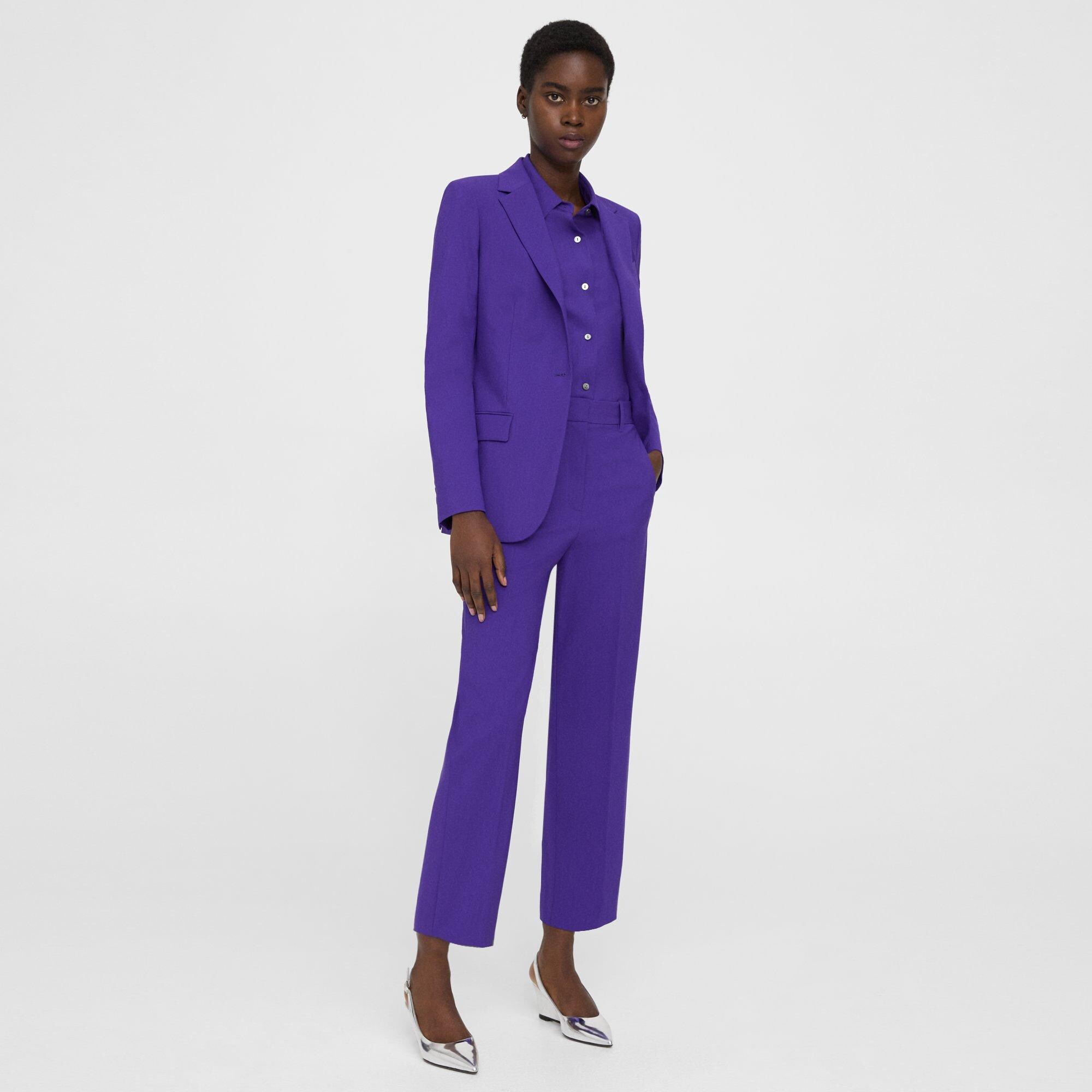 High-Waist Straight-Leg Pant in Good Wool