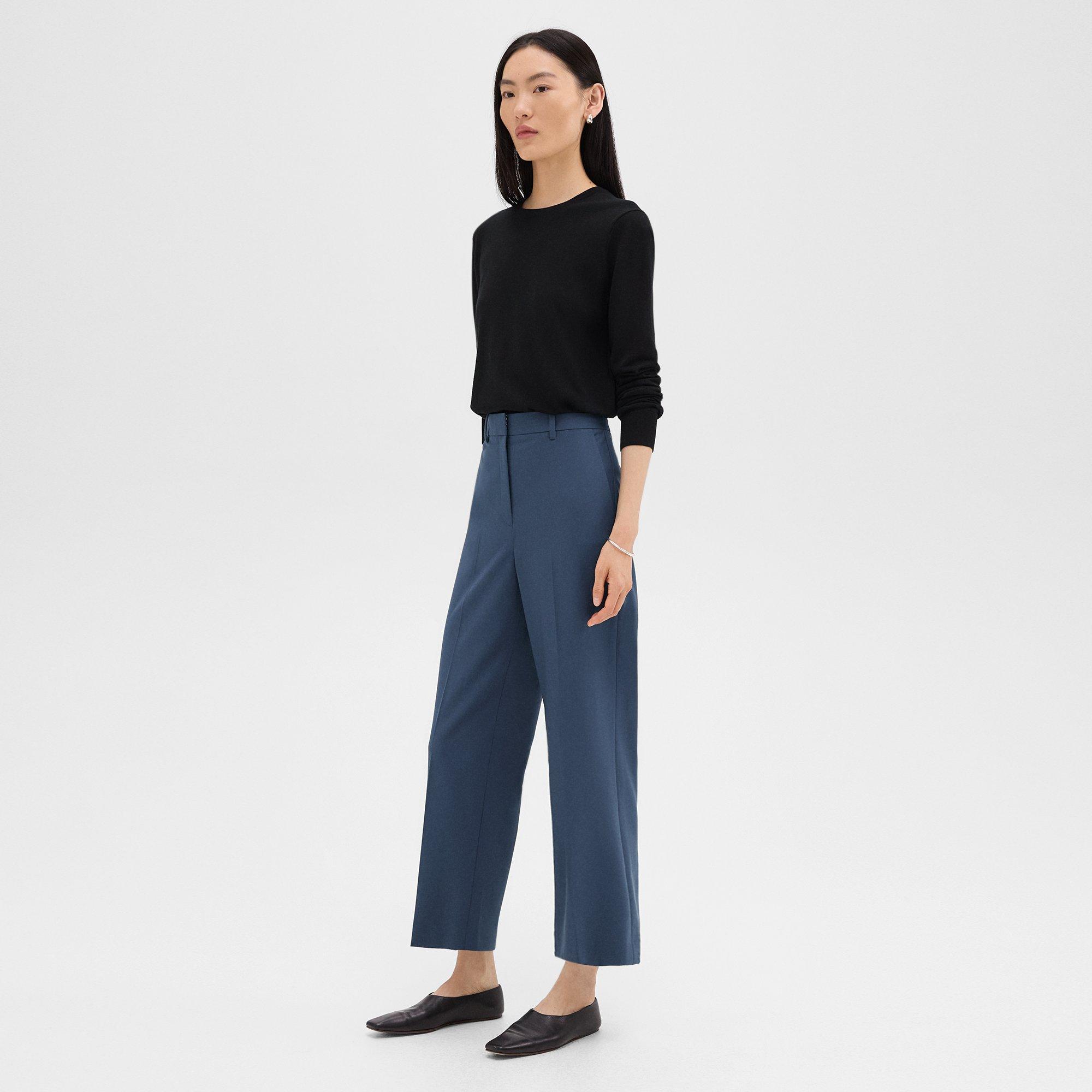 High-Waist Straight-Leg Pant in Good Wool