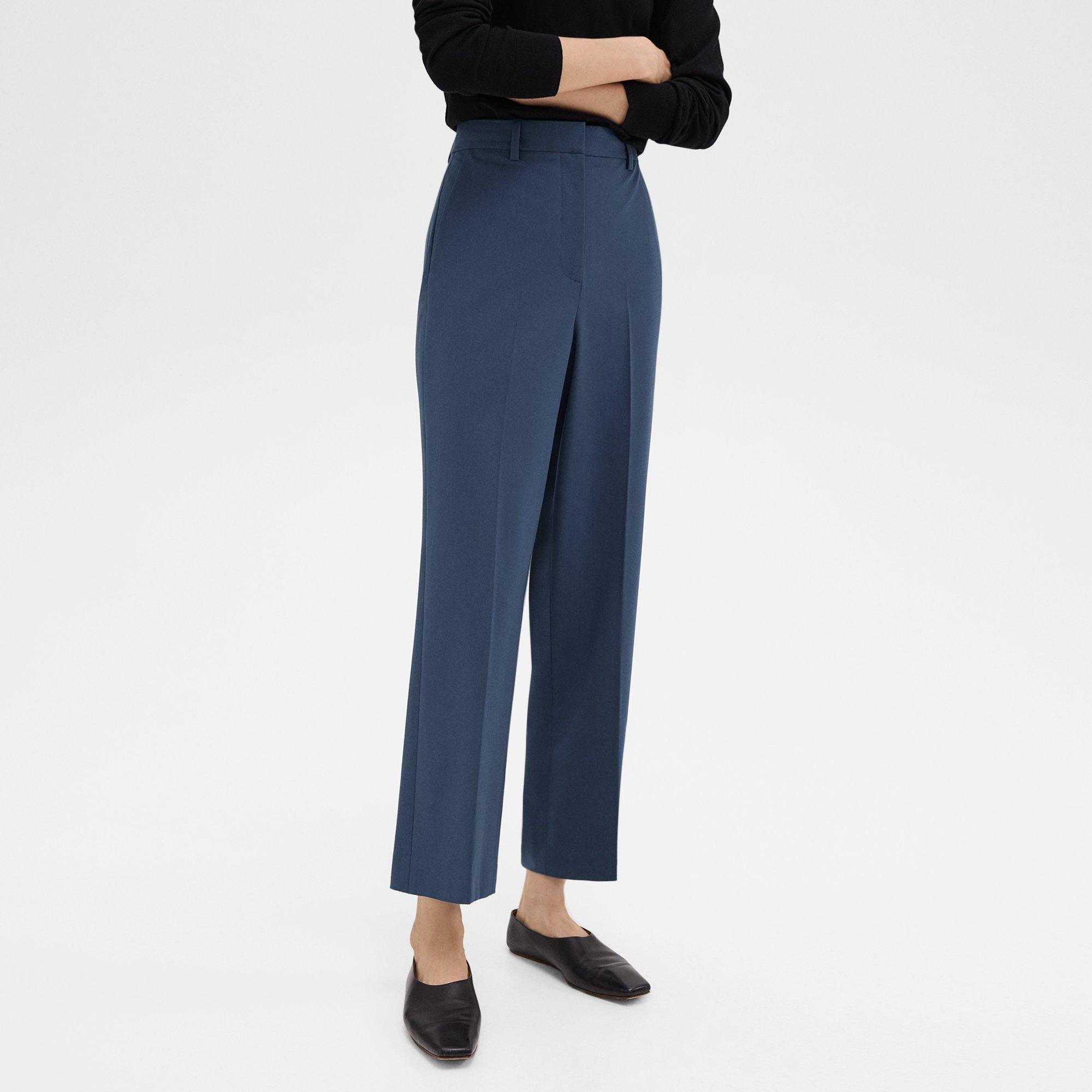 High-Waist Straight-Leg Pant in Good Wool