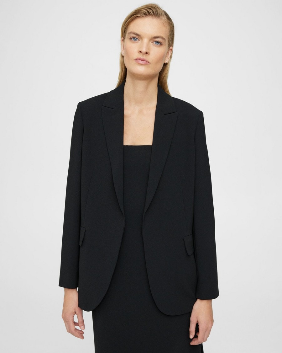 Relaxed Blazer in Admiral Crepe