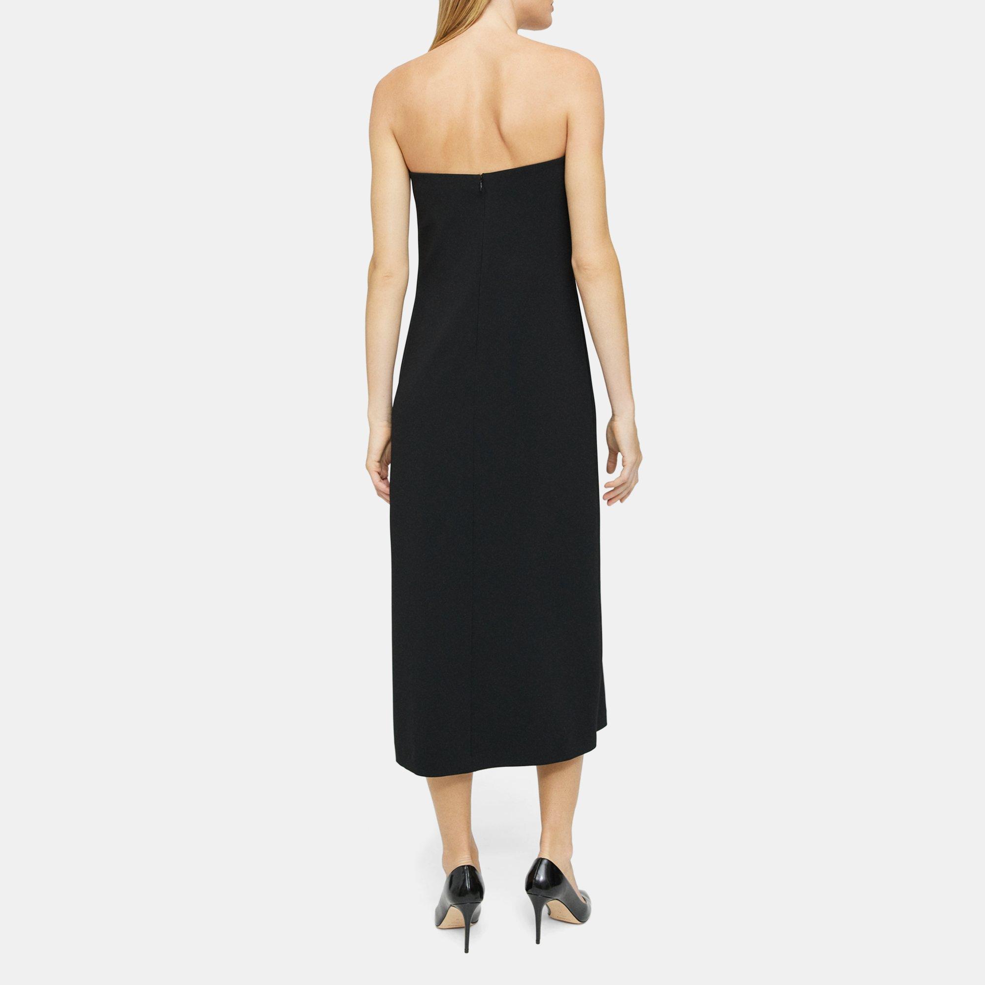 Strapless Dress in Admiral Crepe