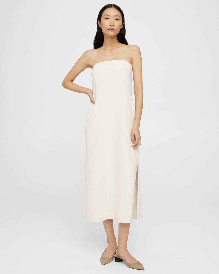 Strapless Dress in Admiral Crepe