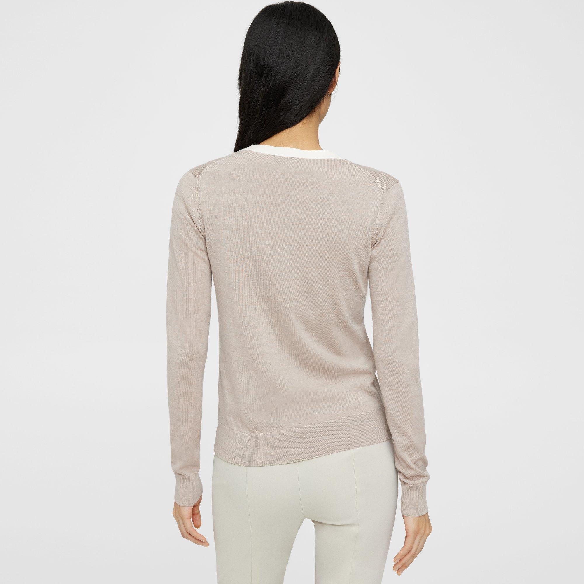 V-Neck Cardigan in Regal Wool