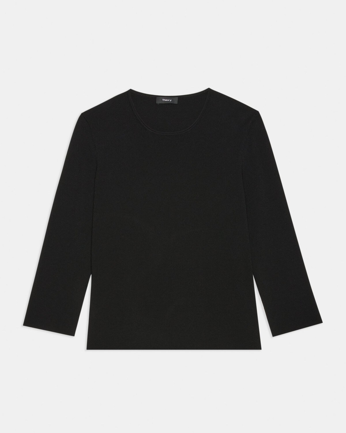 Clean Crewneck Sweater in Crepe Knit