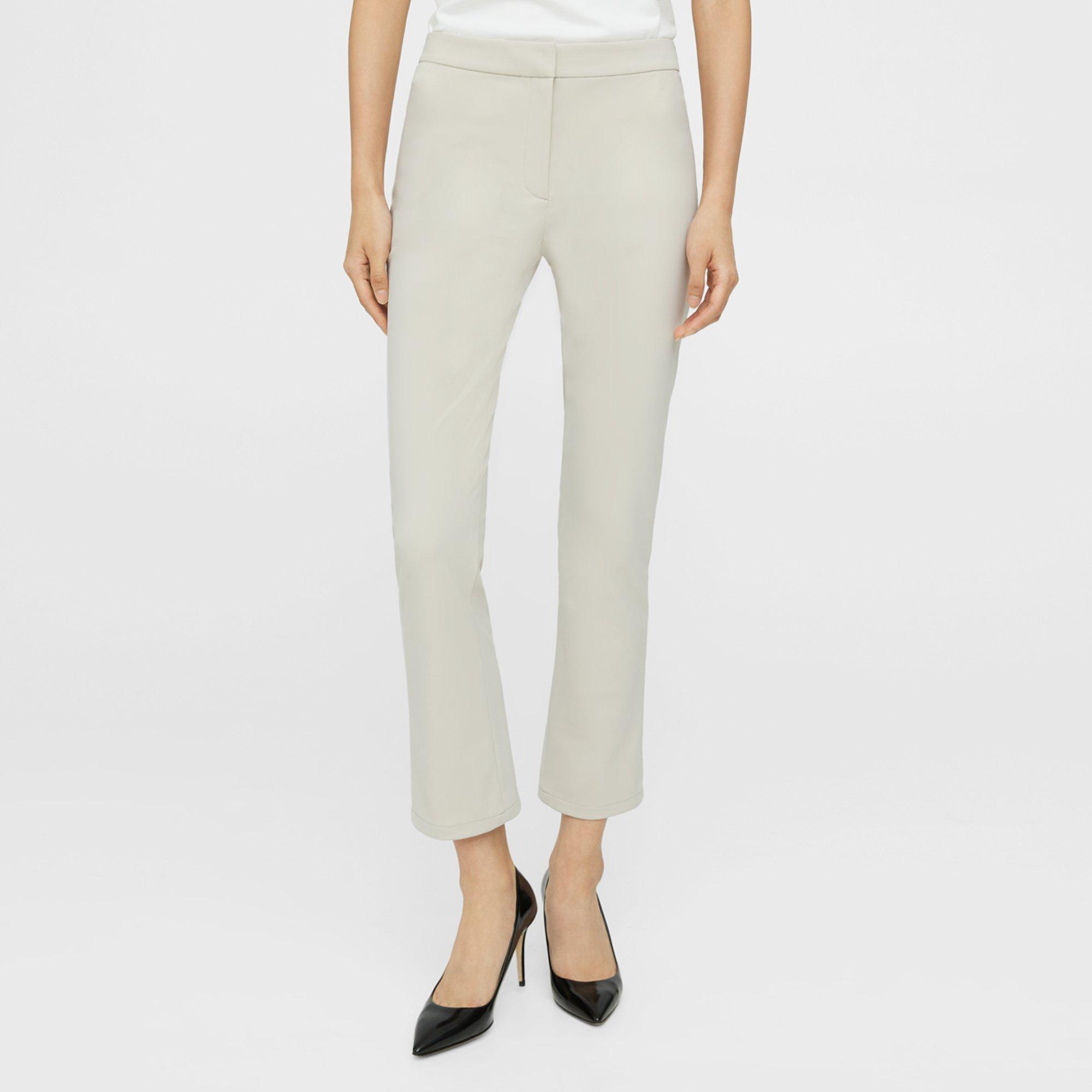 RICKI'S Kick Flare Pant with Pintuck Cotton Sateen