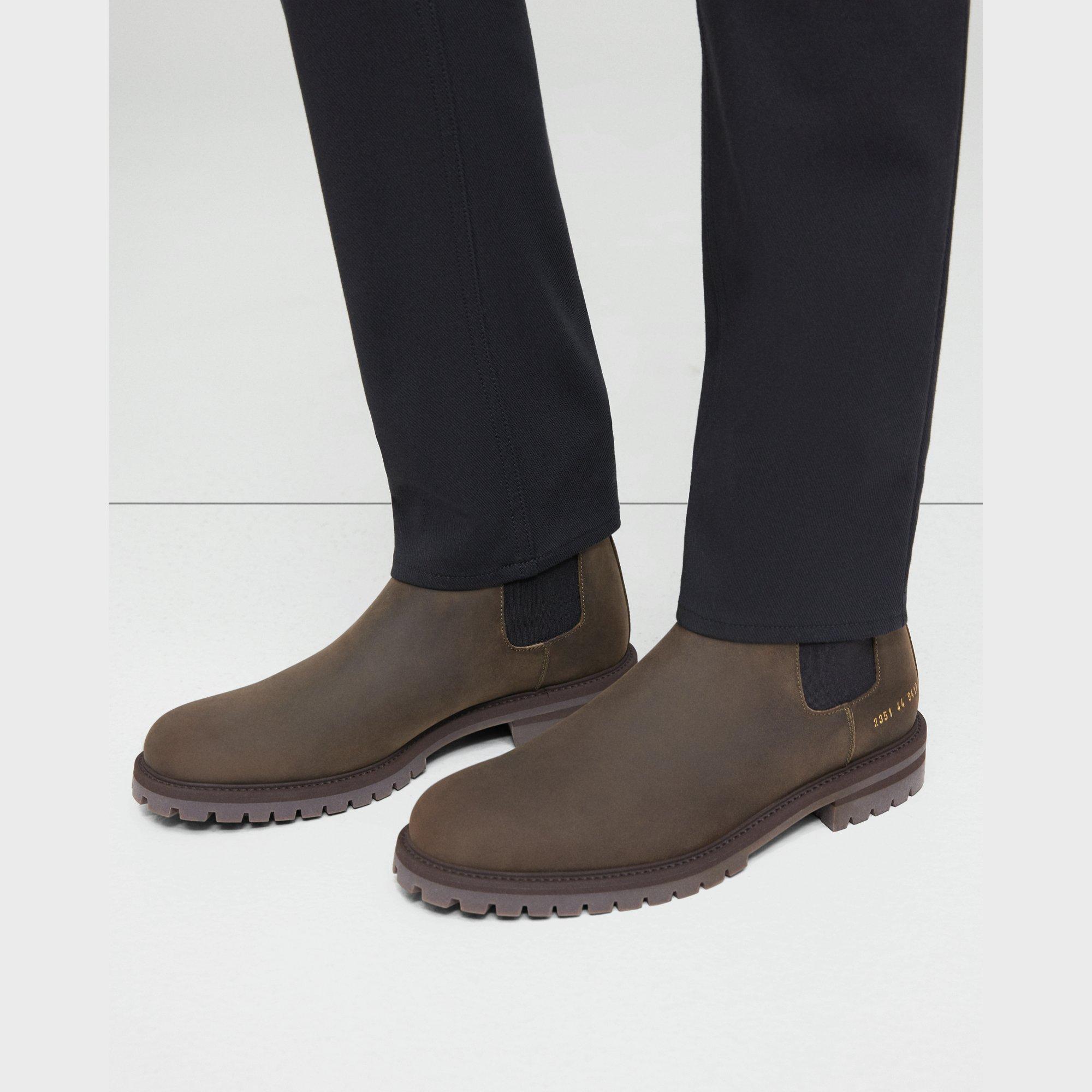 jeg er træt design Forkert Common Projects Men's Winter Chelsea Boots | Theory