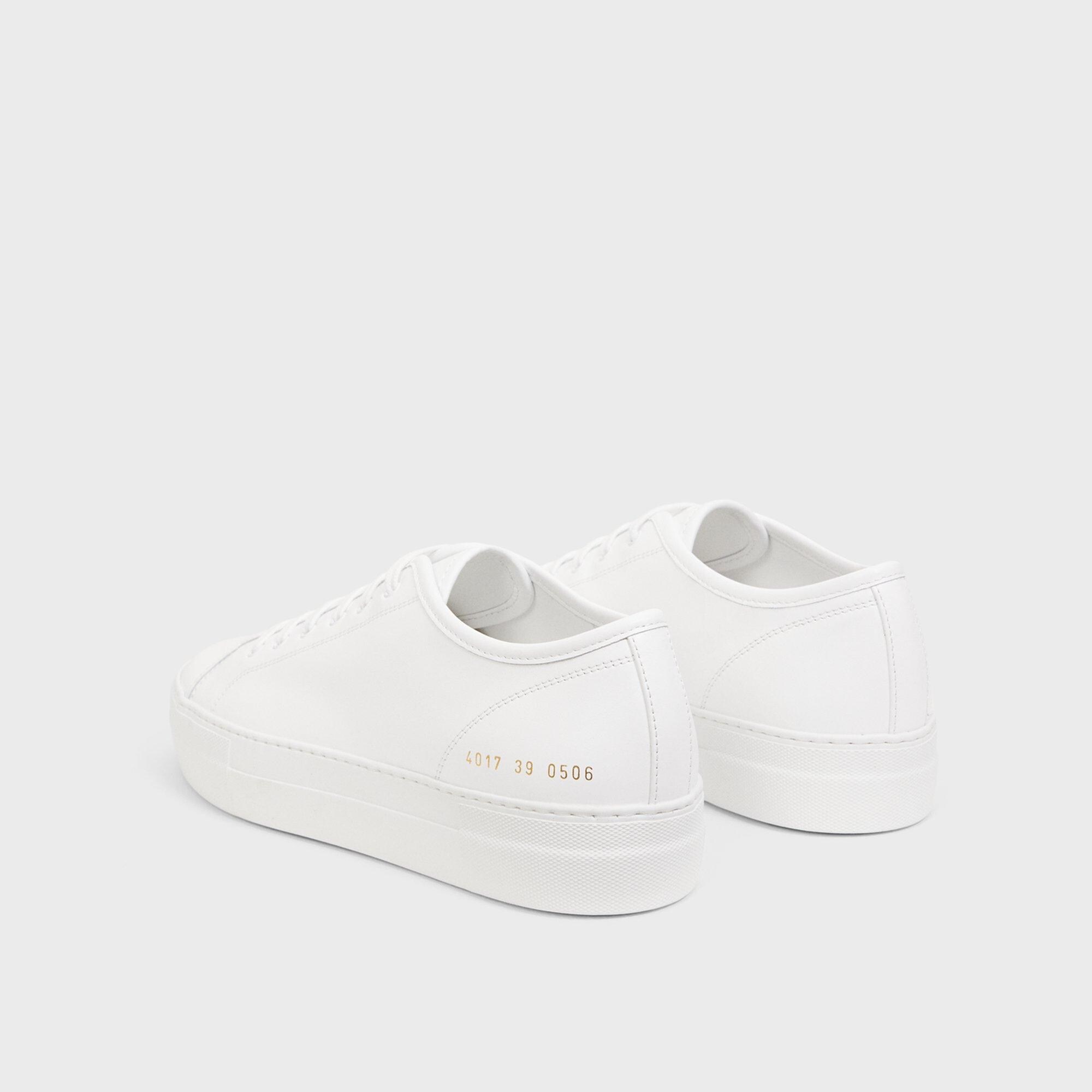 COMMON PROJECTS - Leather Tournament Low Super Sneakers