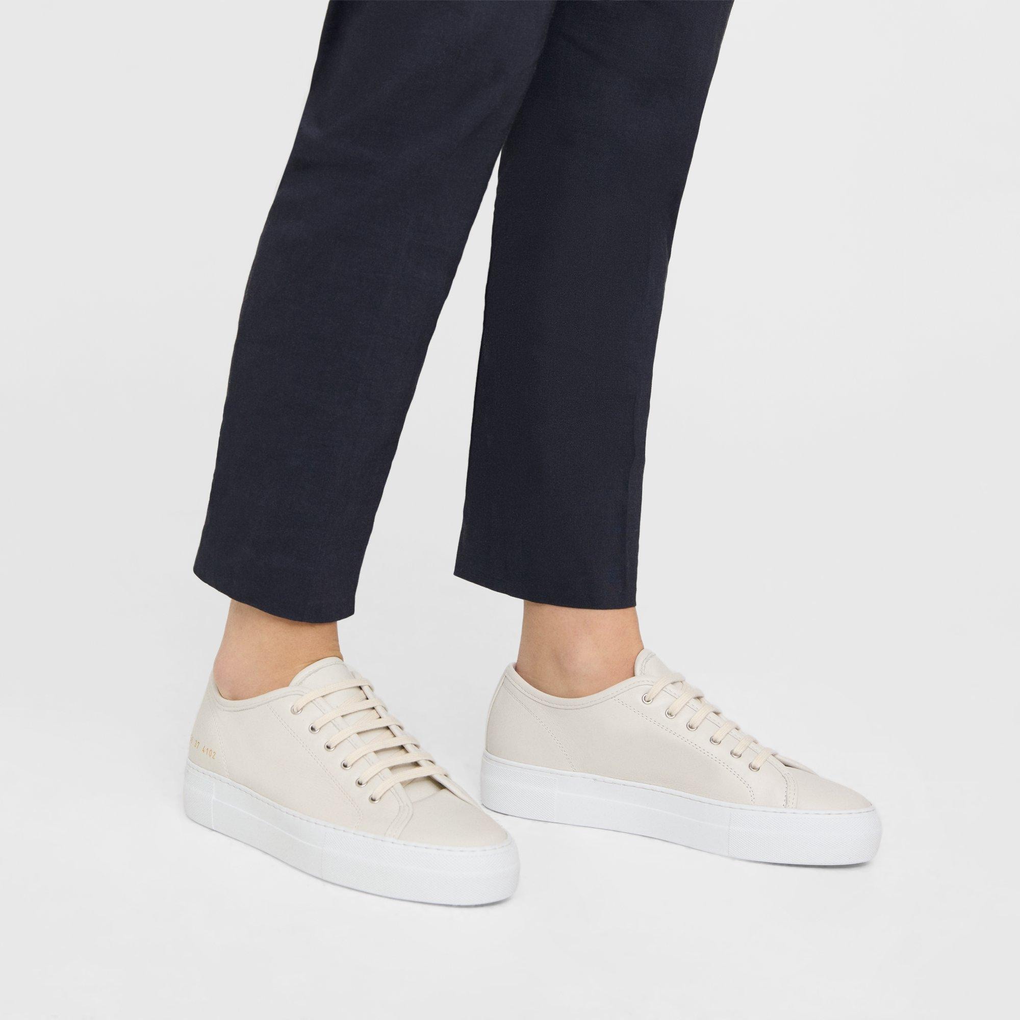 Theory Common Projects Women's Tournament Low-Top Super Platform Sneakers