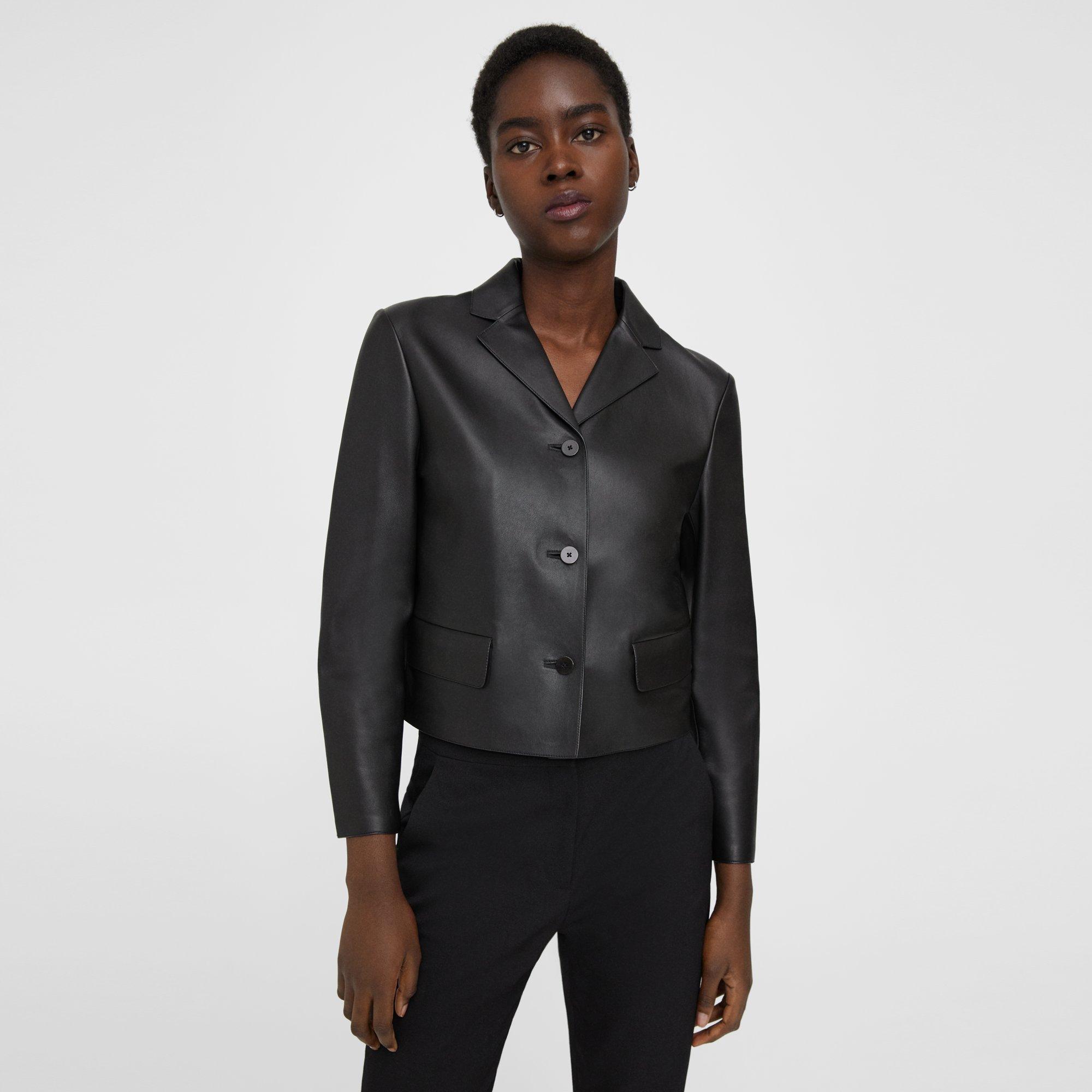 Theory womens hot sale leather jacket