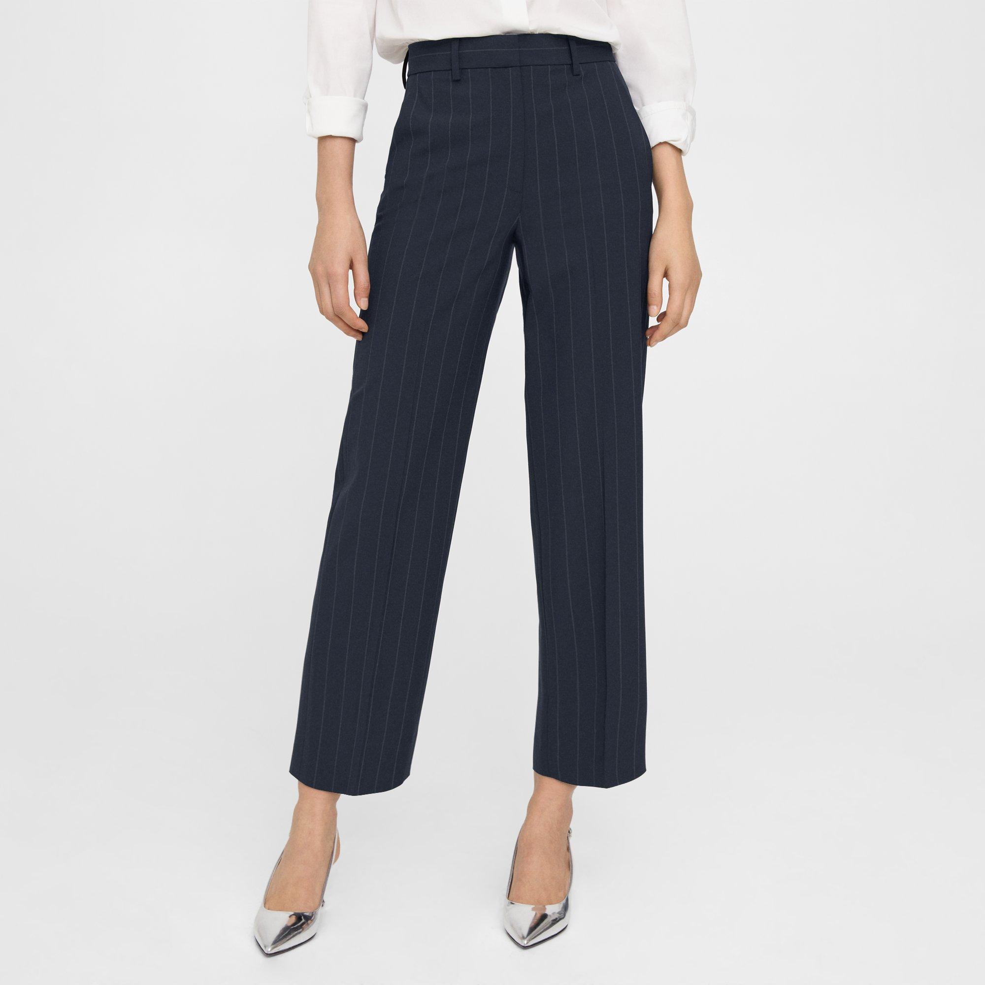 Honet - Striped Straight Leg Dress Pants