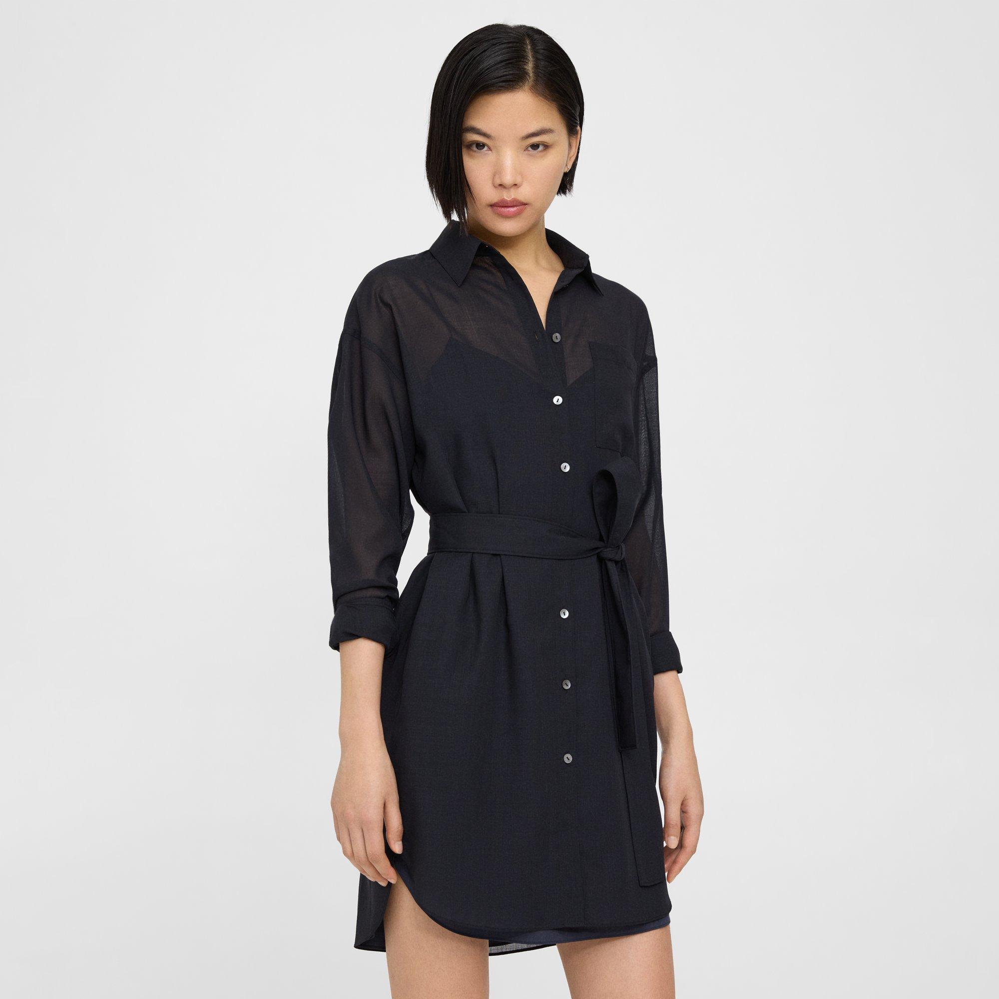 THEORY, Belted Shirt Dress, Women