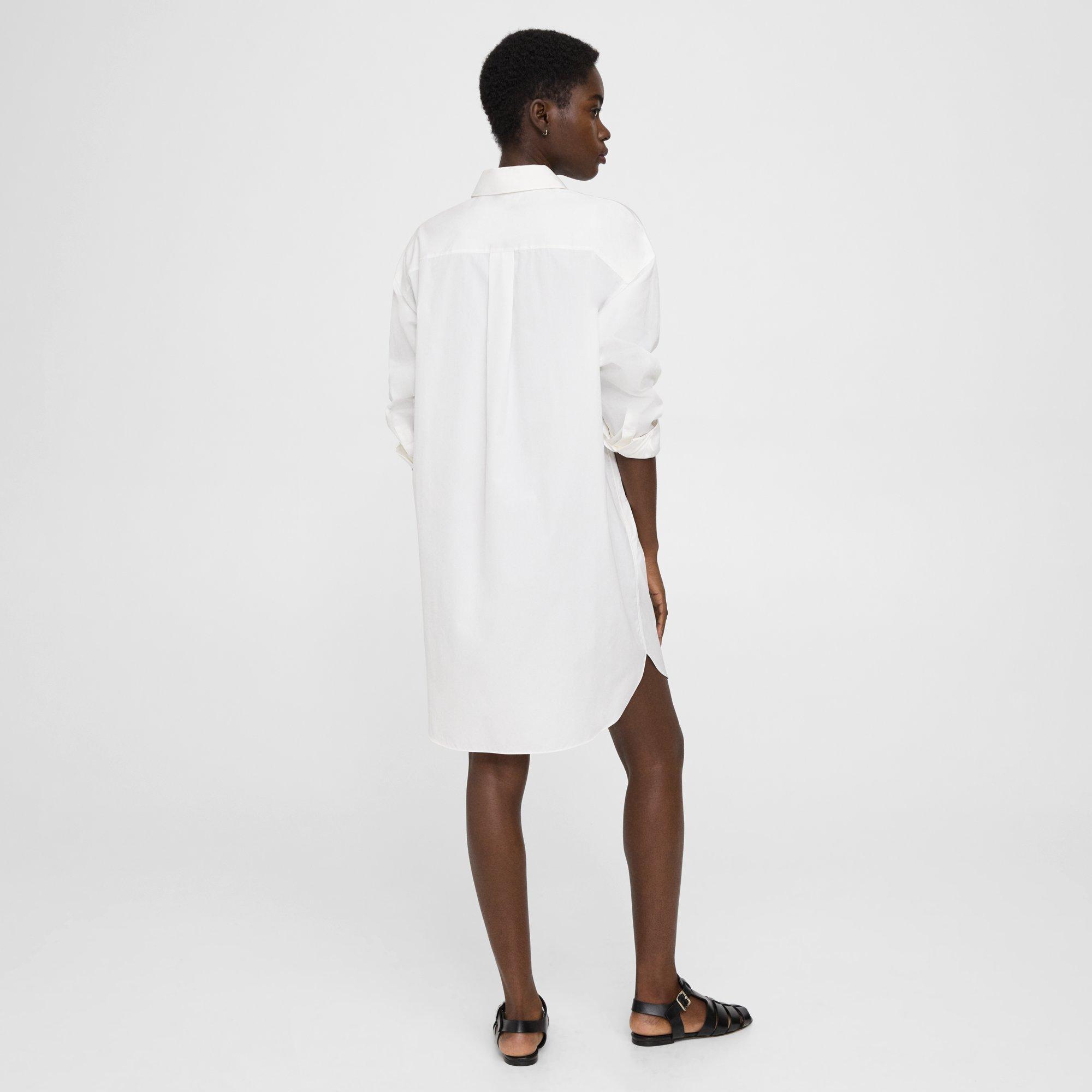 Oversized Shirt Dress in Cotton