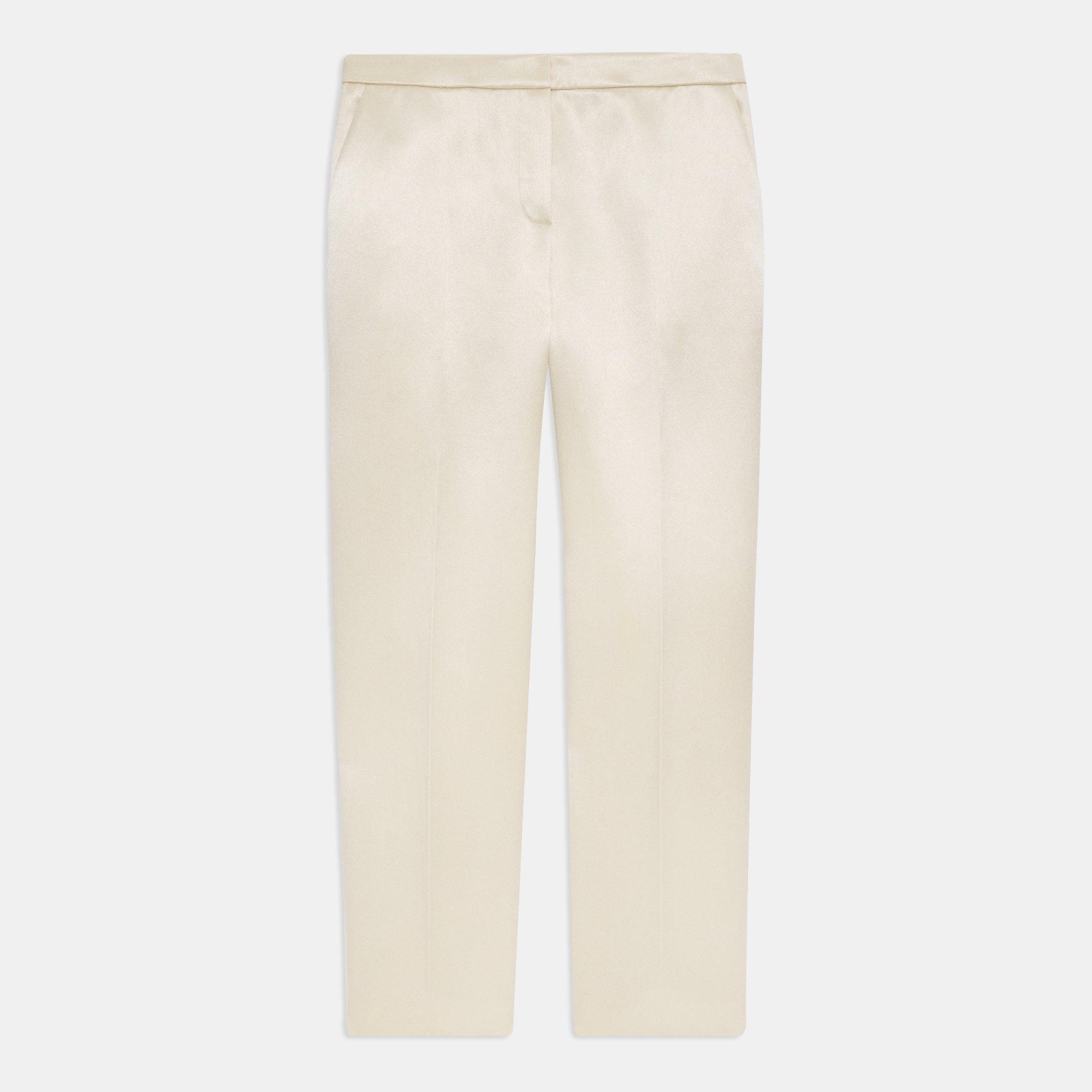 Treeca Pant in Bonded Satin
