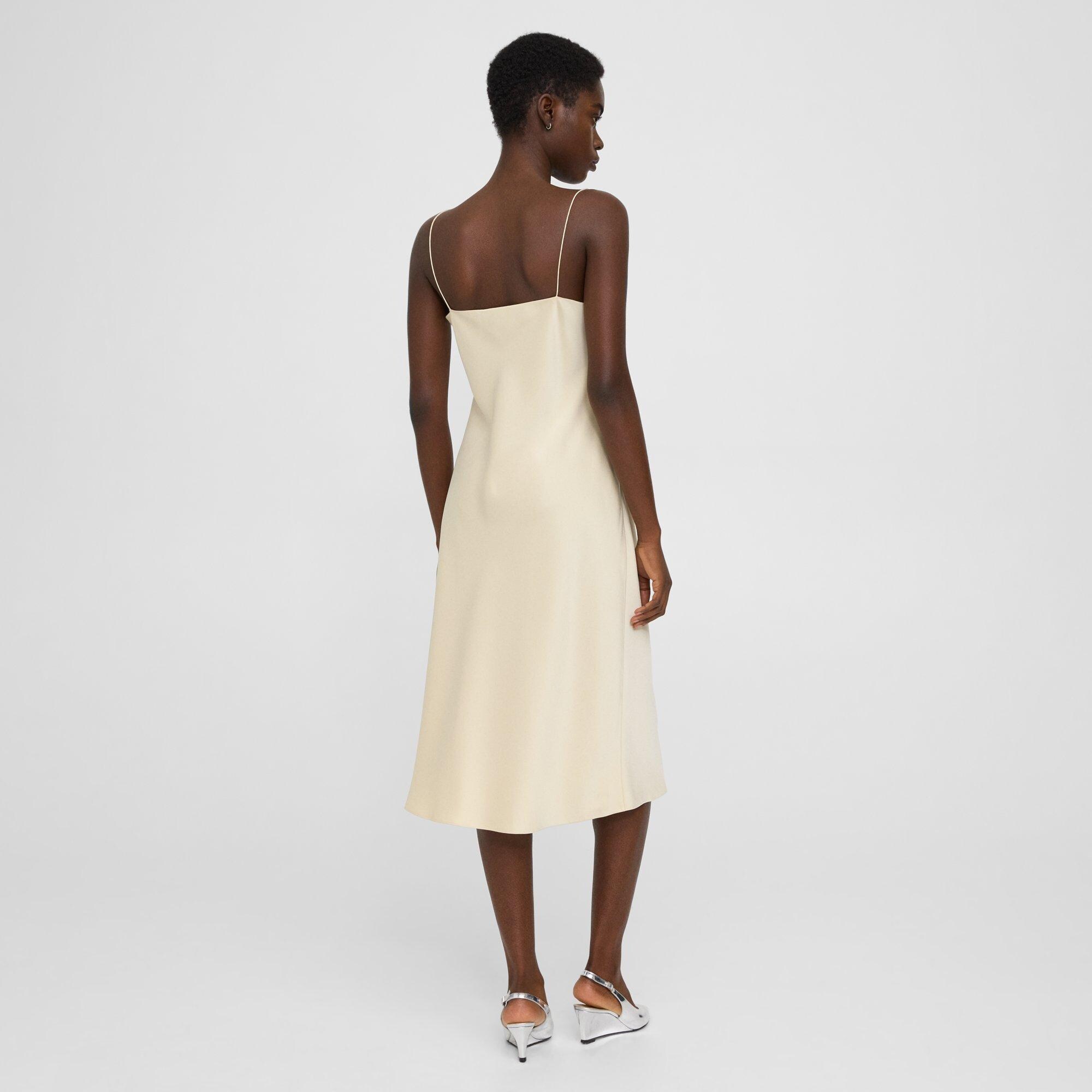 Strapless white slip clearance dress