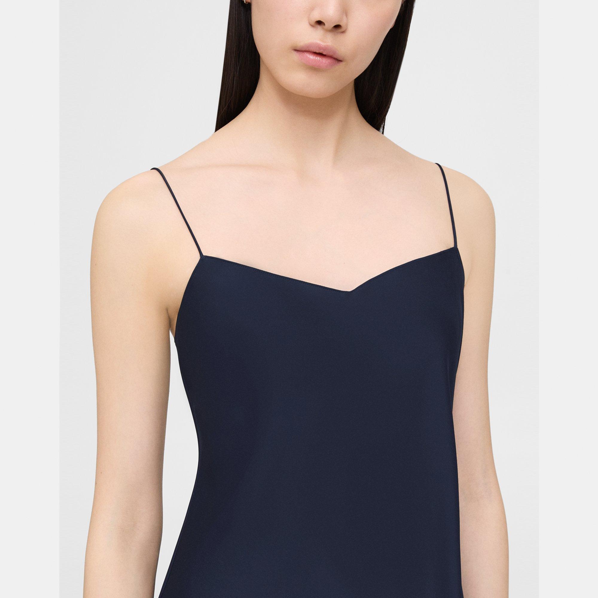 Midi Slip Dress in Satin