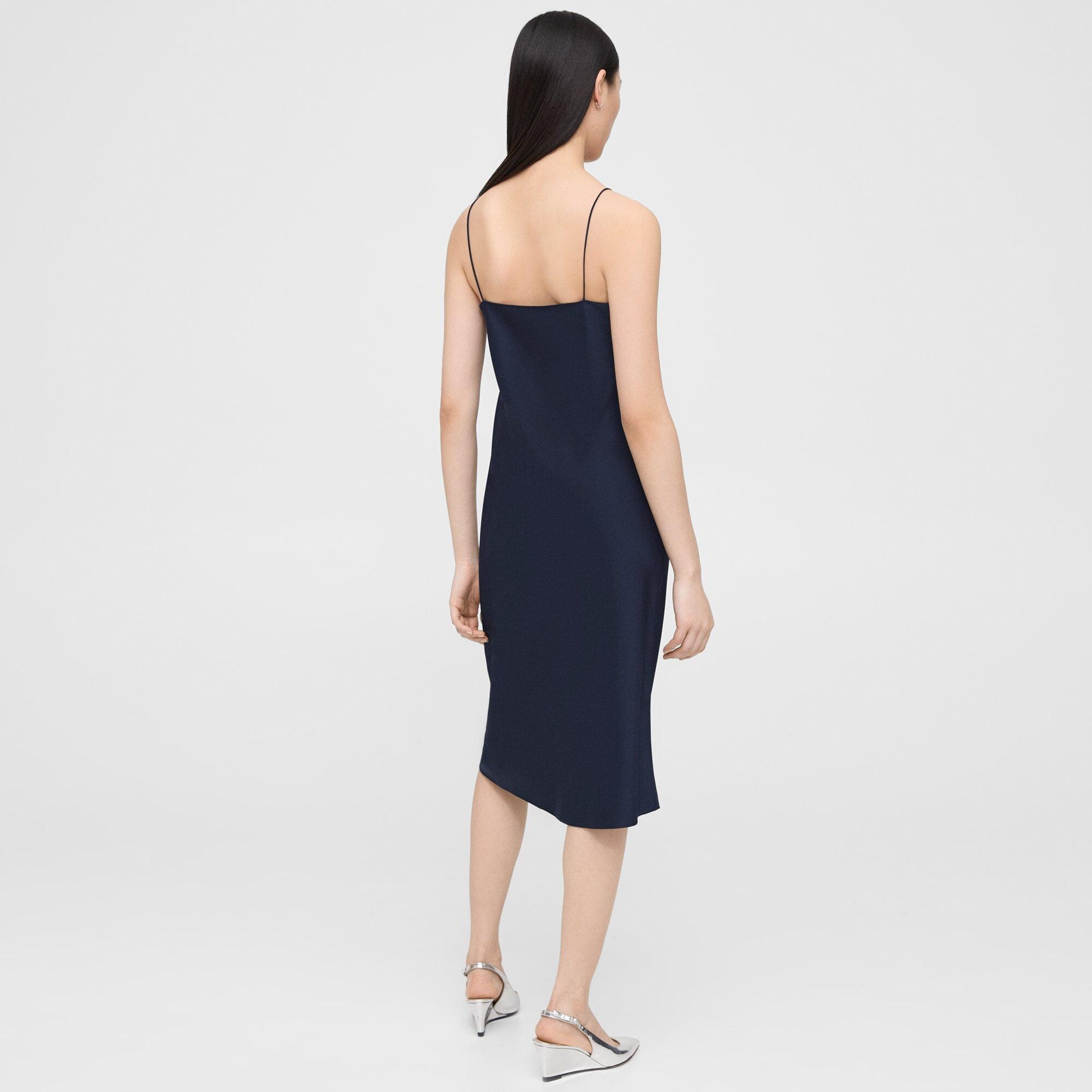 Midi Slip Dress in Satin