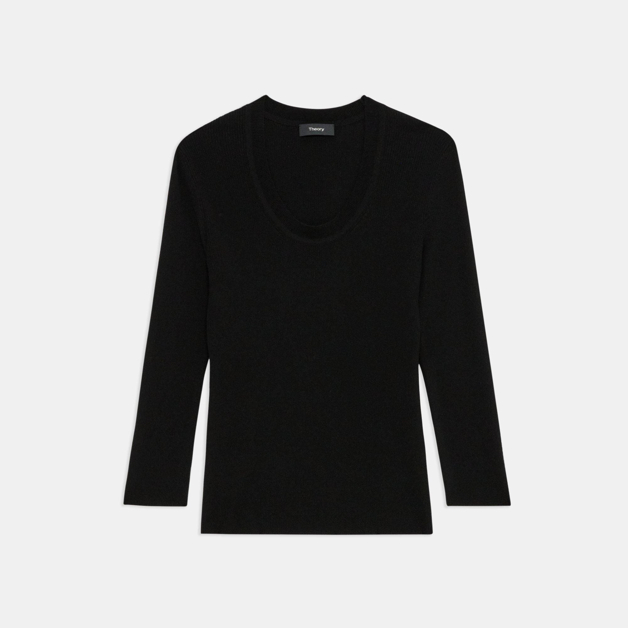 Scoop Neck Sweater in Regal Wool