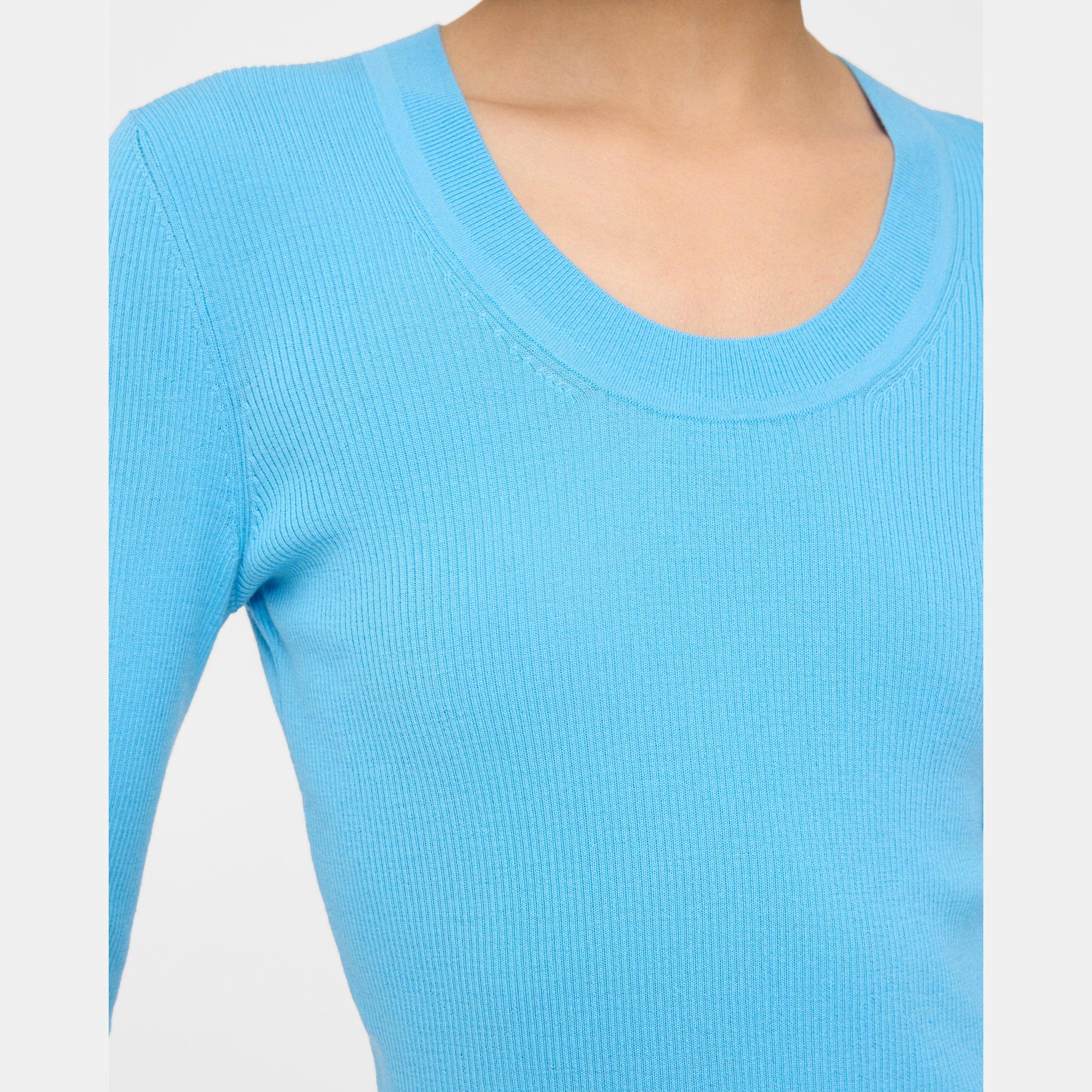 Scoop Neck Sweater in Regal Wool