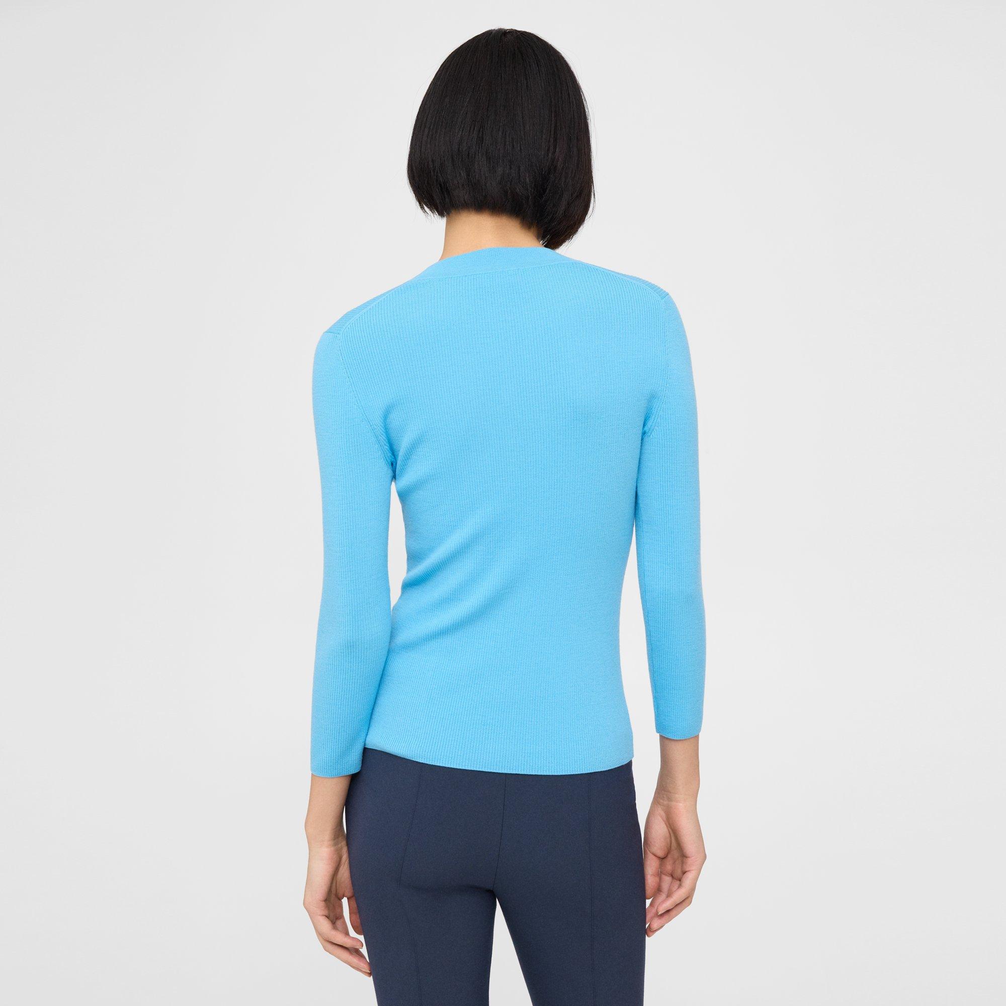 Scoop Neck Sweater in Regal Wool