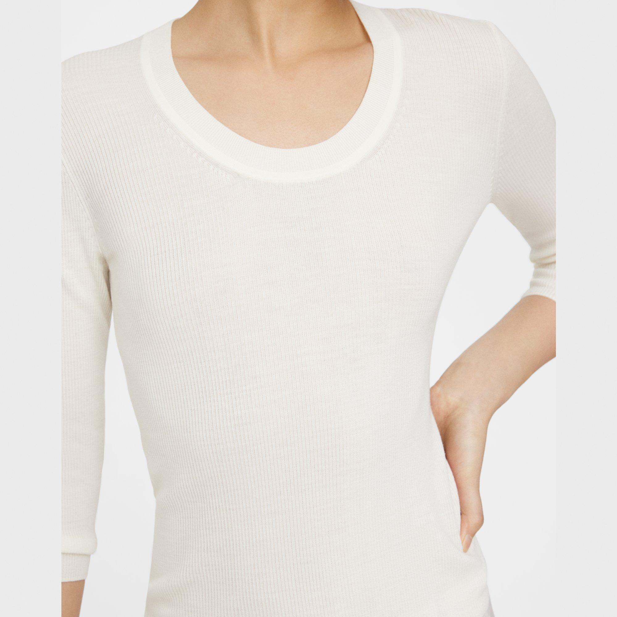 Scoop Neck Sweater in Regal Wool
