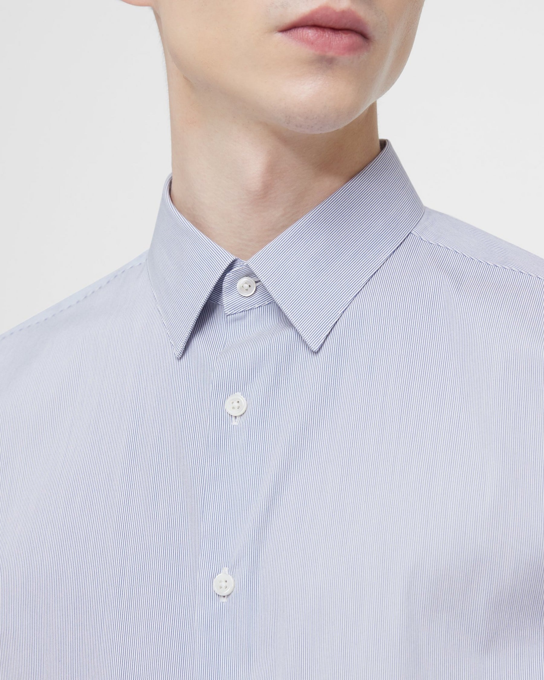 Irving Shirt in Striped Cotton Blend