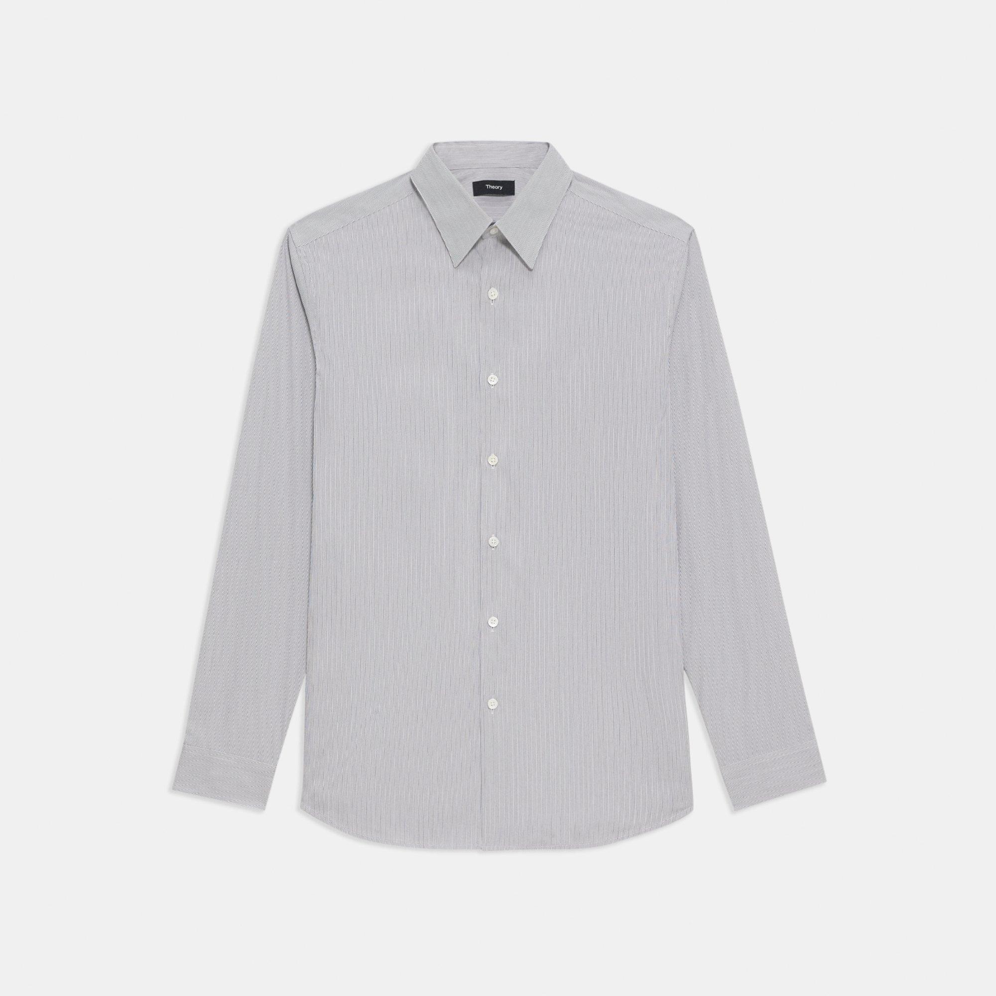 Irving Shirt in Striped Cotton Blend