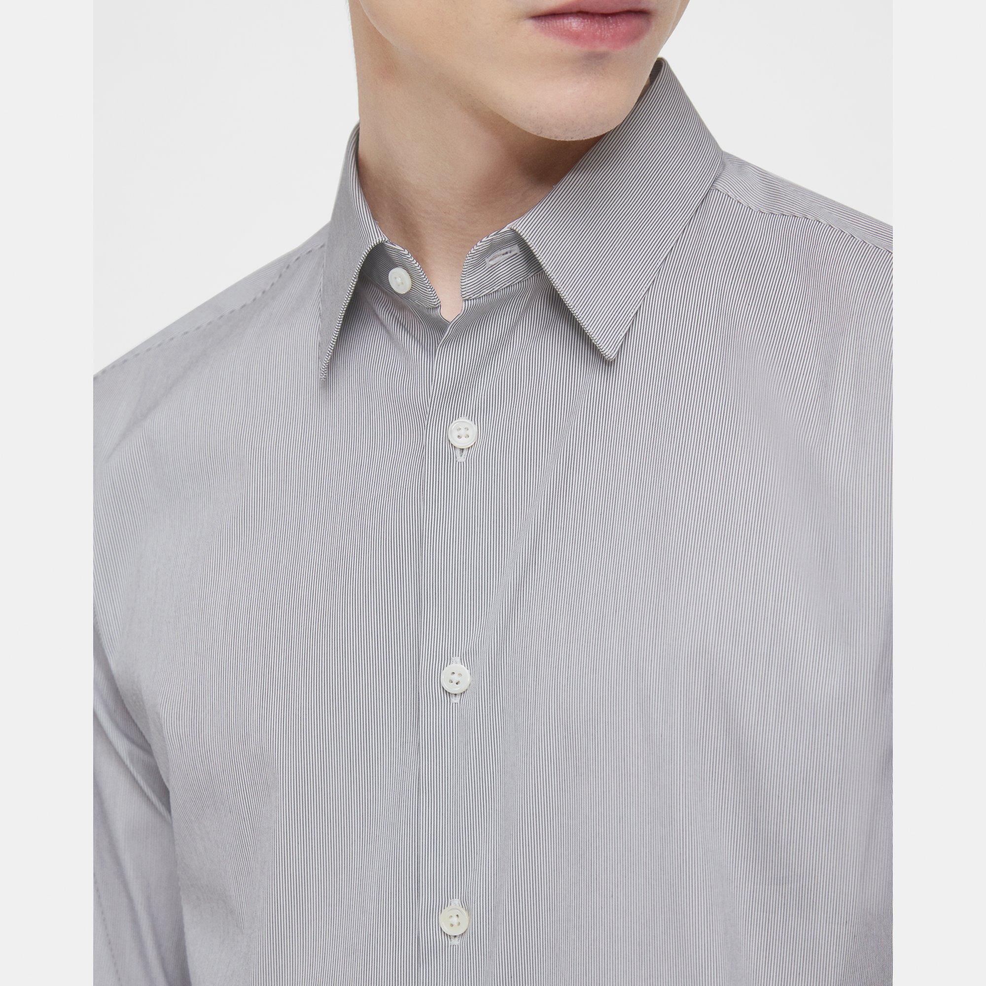 Irving Shirt in Striped Cotton Blend