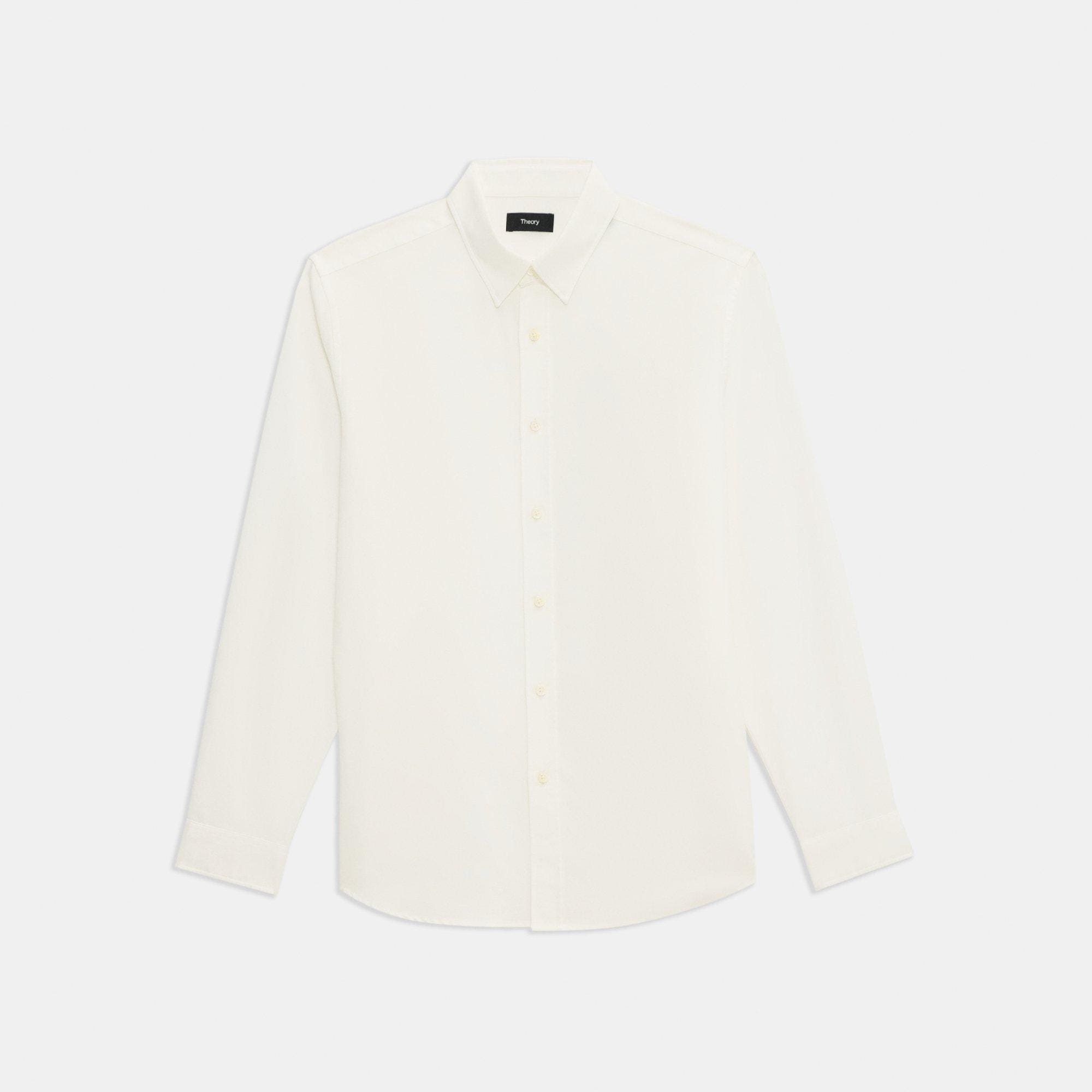 Blue Oxford Cotton Irving Shirt | Theory