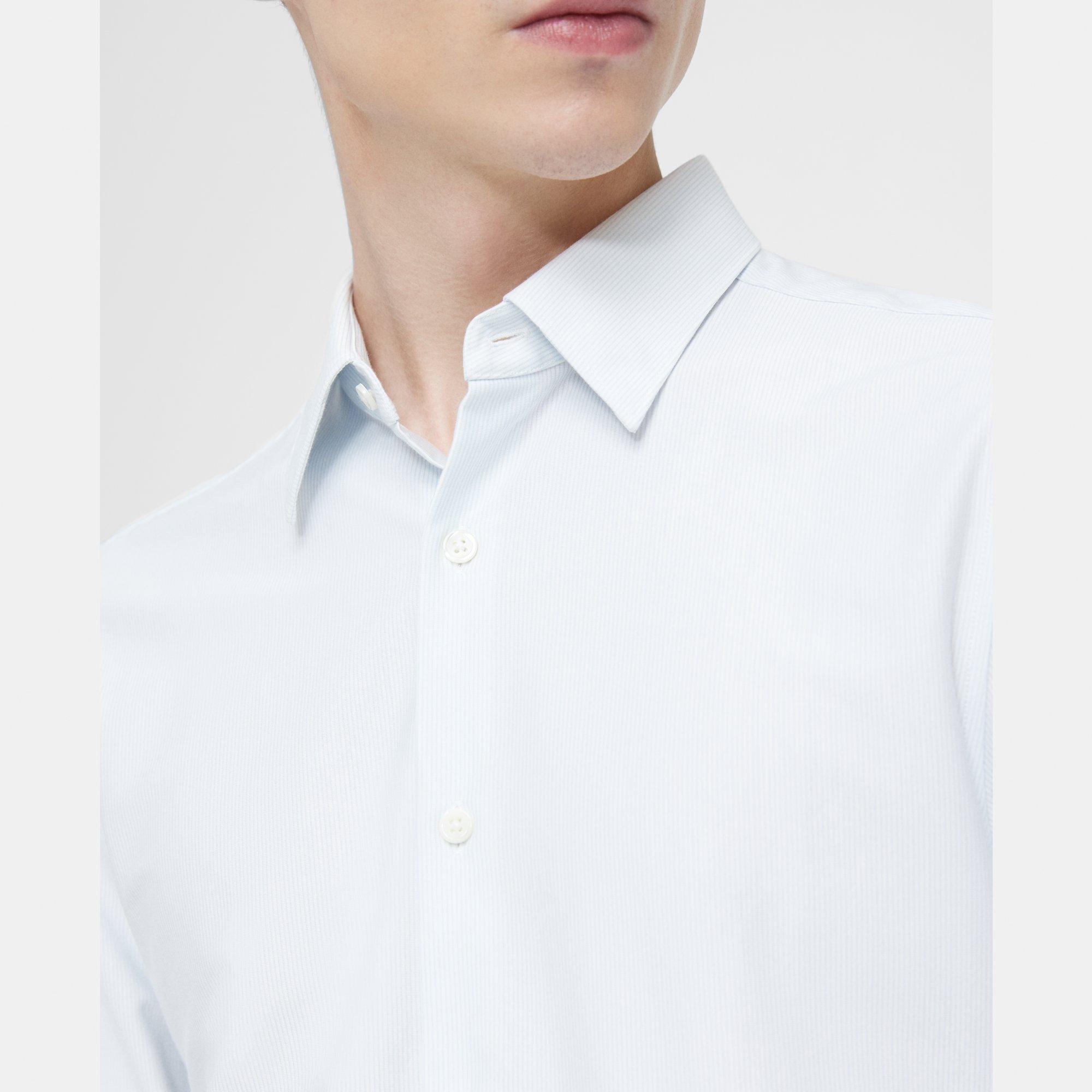 Sylvain Shirt in Striped Cotton Blend