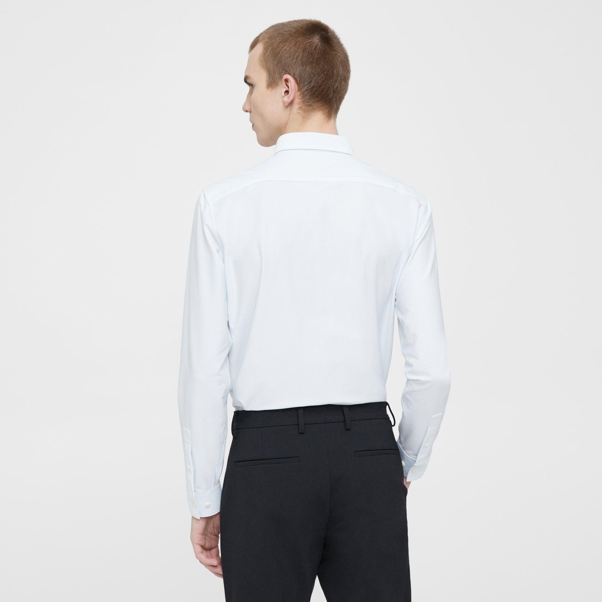 Chemise Sylvain en Coton Mélangé Rayé