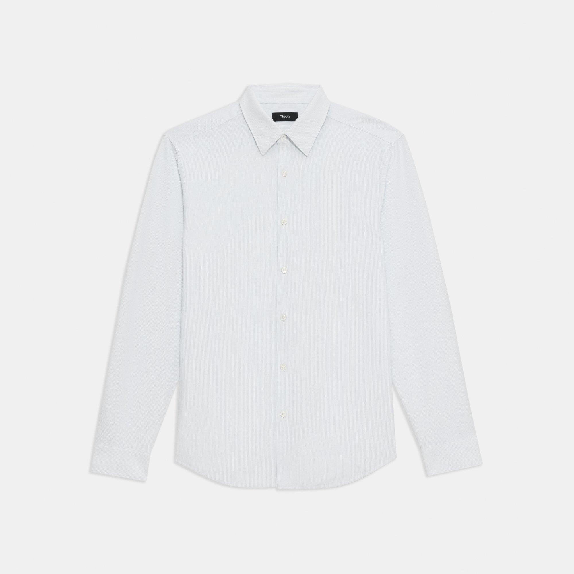 Sylvain Shirt in Striped Cotton Blend