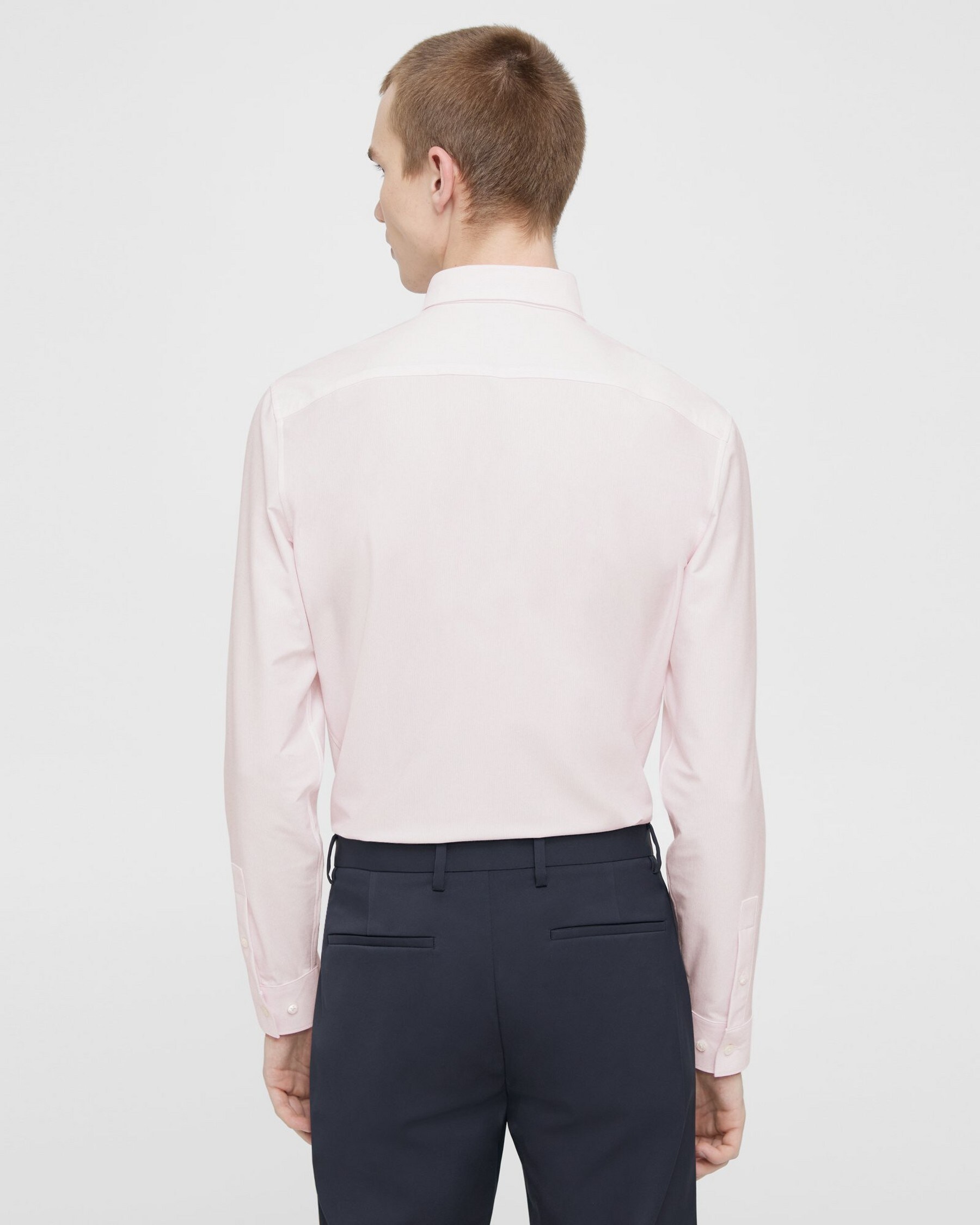 Sylvain Shirt in Striped Cotton Blend