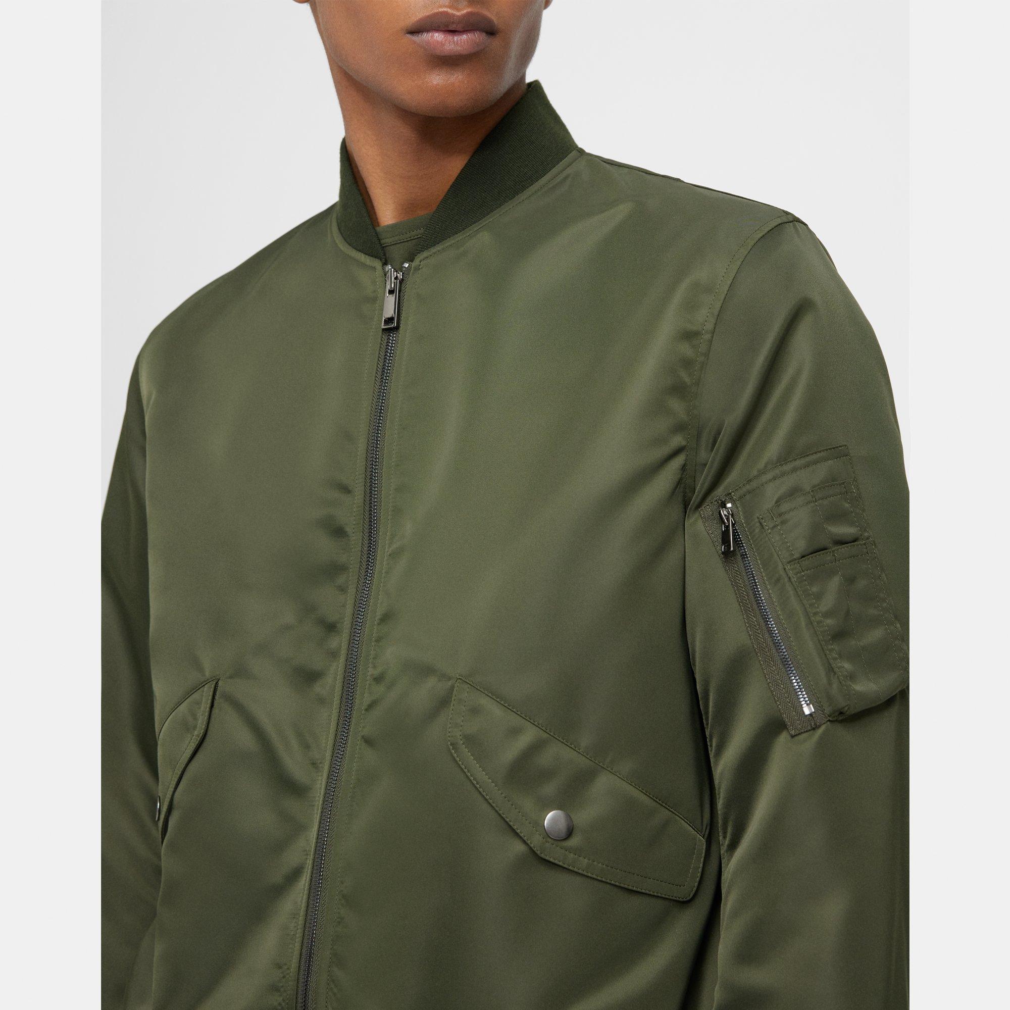 Flight Bomber Jacket in Recycled Nylon