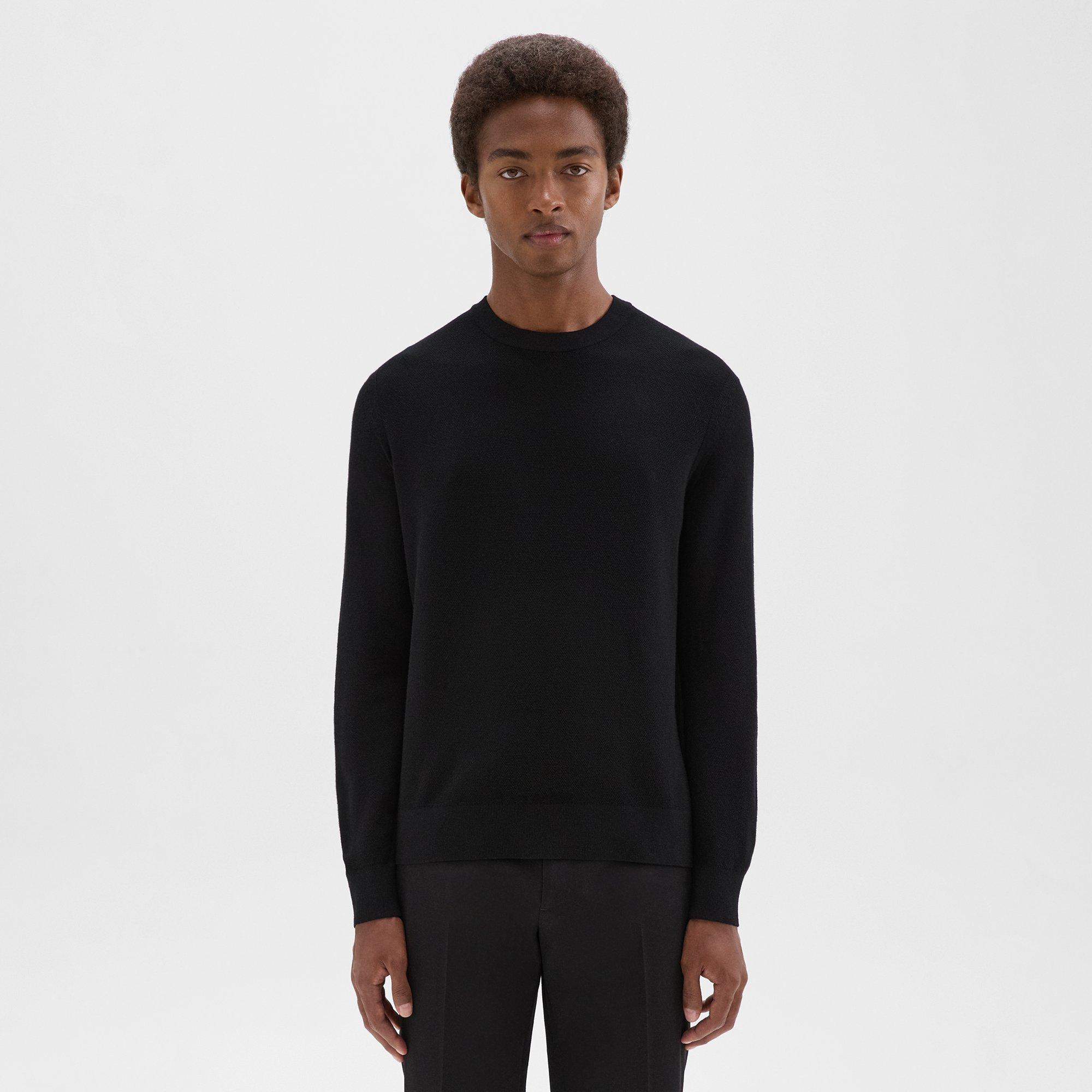 Black Fine Bilen Riland Sweater | Theory
