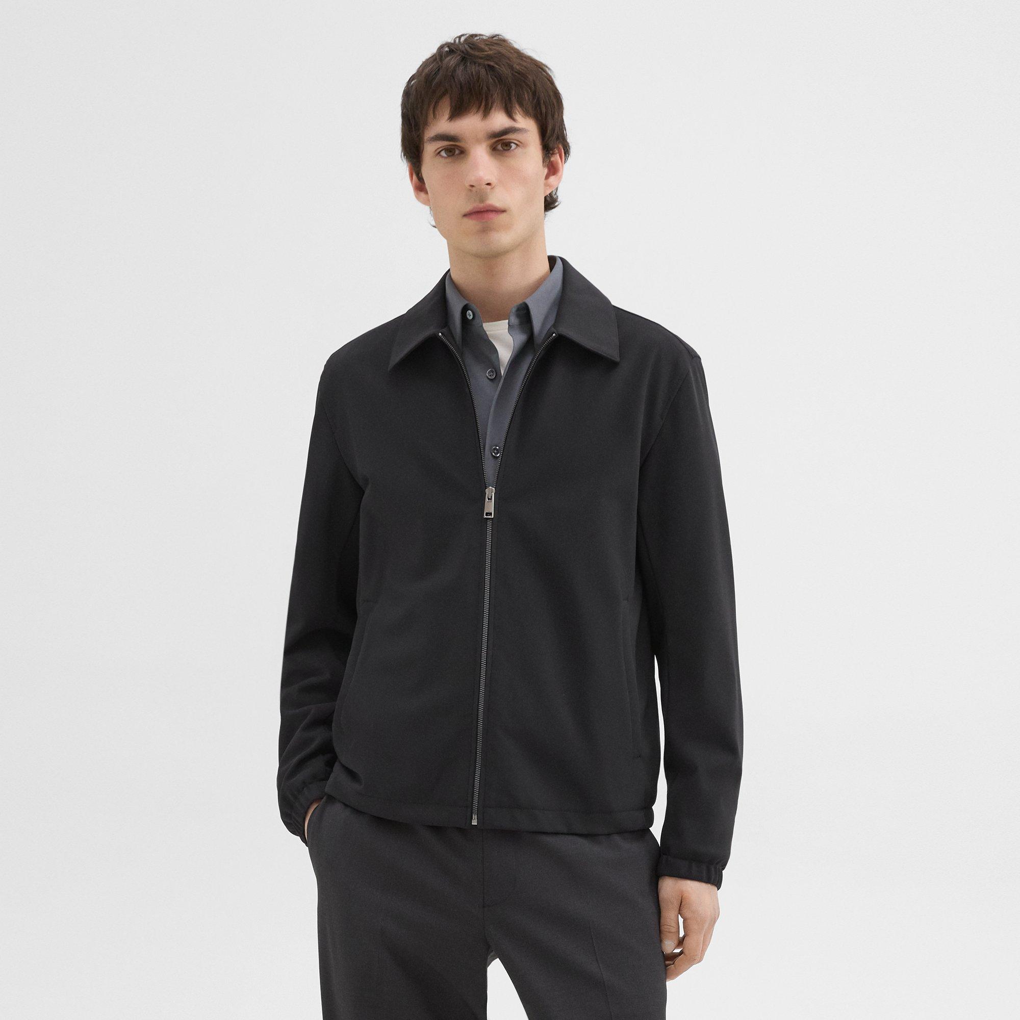 Black Precision Ponte Brody Jacket | Theory