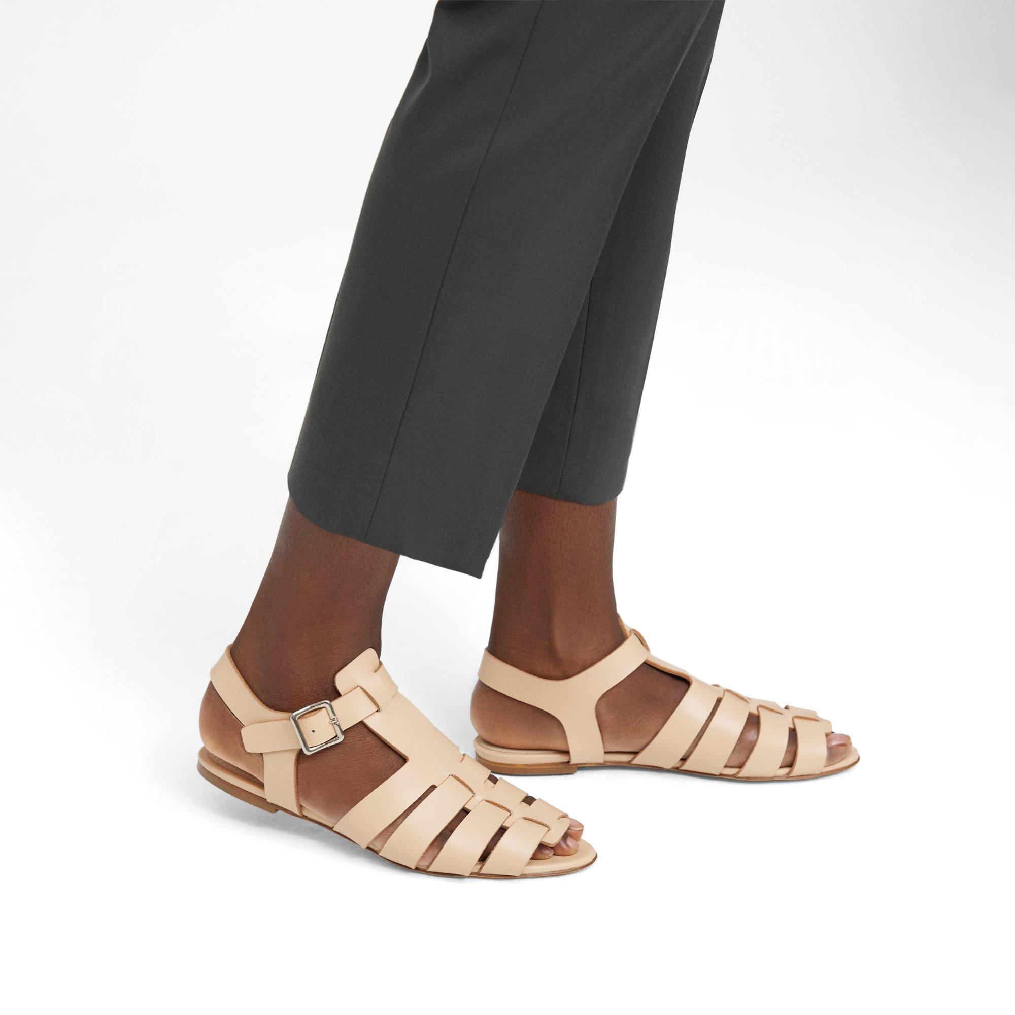 Theory Fisherman Sandal in Leather